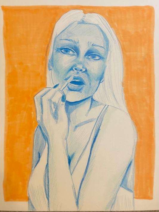 Woman in Complementary Colors