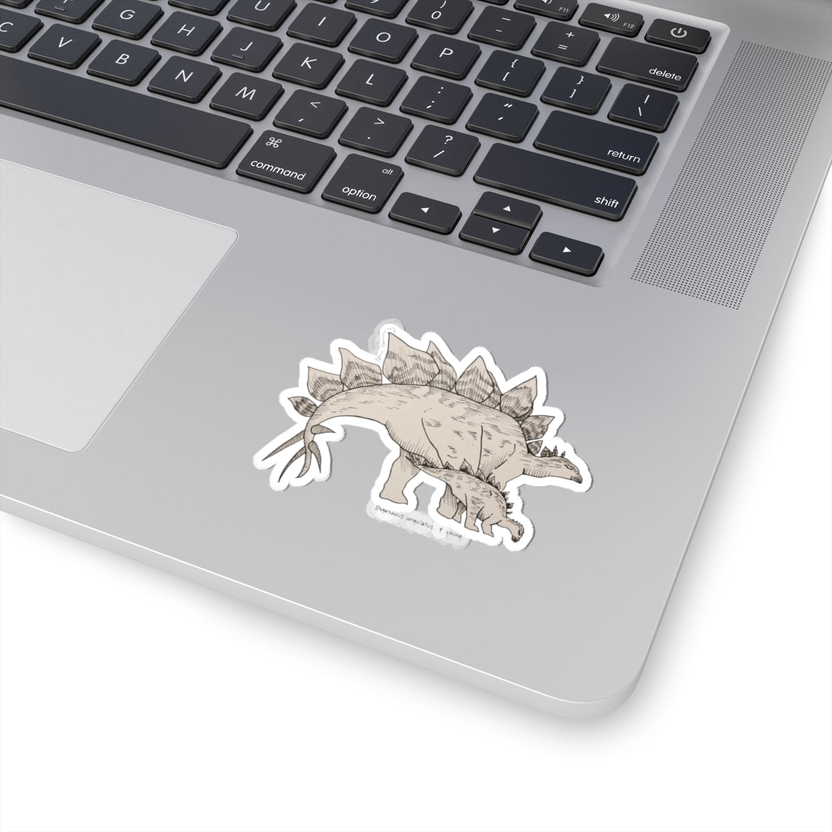"Stegosaurus Ungulatus & Young" Sticker