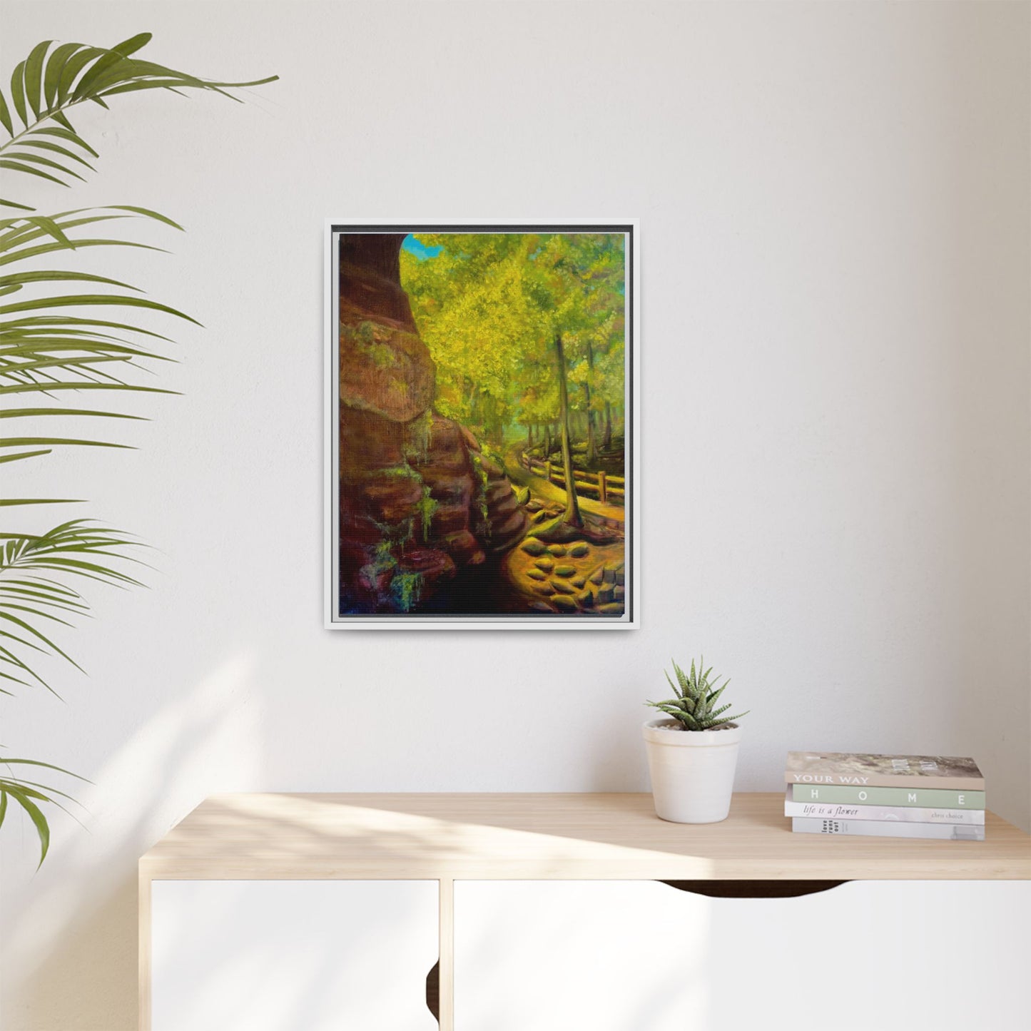 Framed Matte Canvas Print - From the garden of the gods