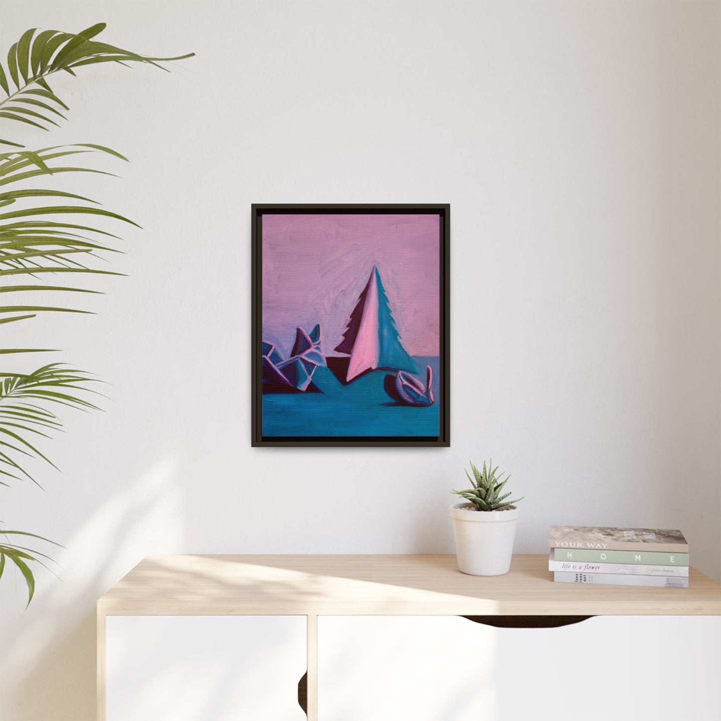 Framed Canvas Art - Paper Animals