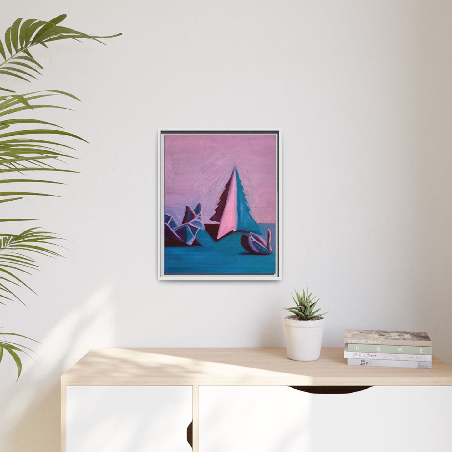 Framed Canvas Art - Paper Animals