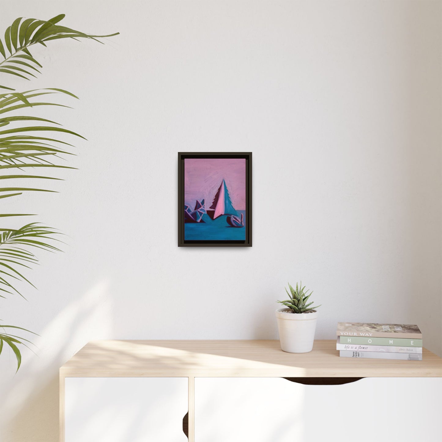 Framed Canvas Art - Paper Animals
