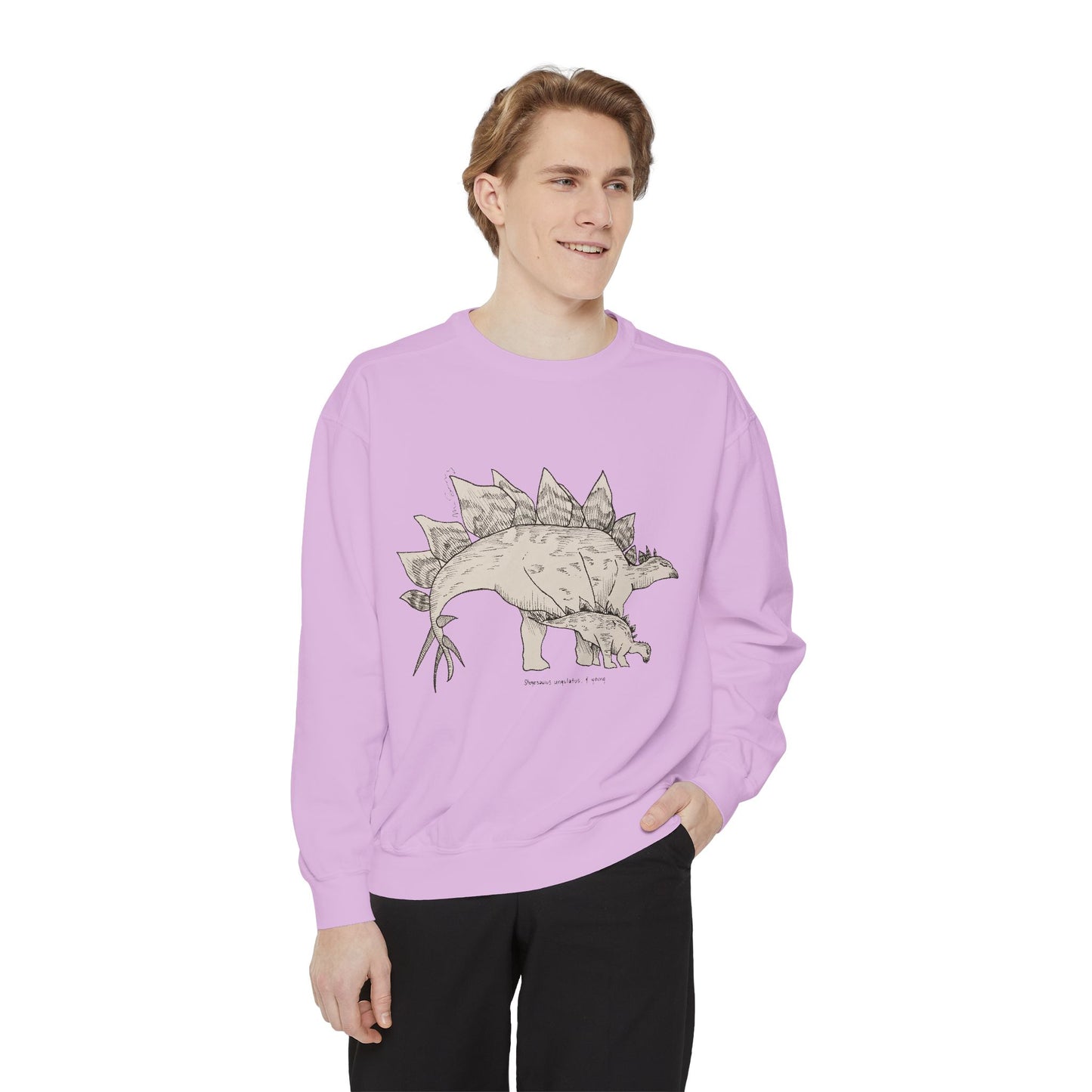"Stegosaurus Ungulatus & Young" Crewneck - Comfort Colors