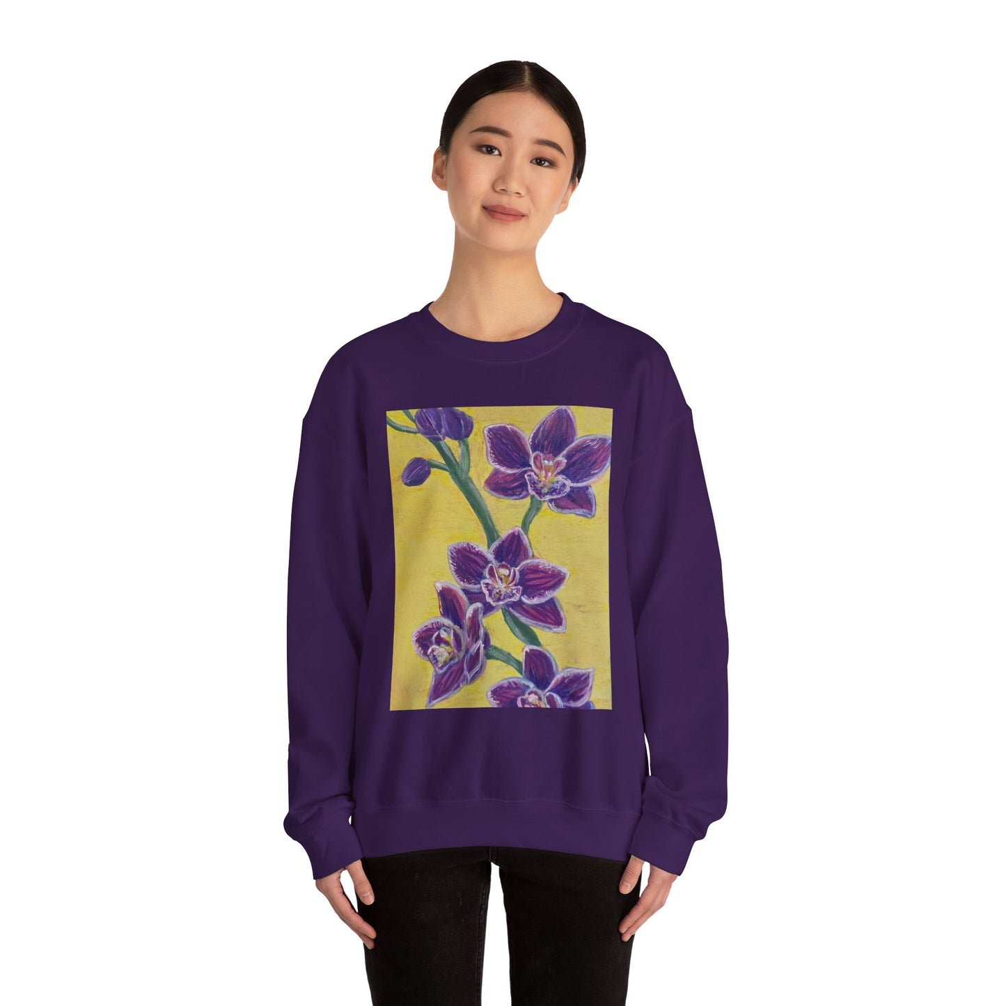 "Orchids" Crewneck - Gildan