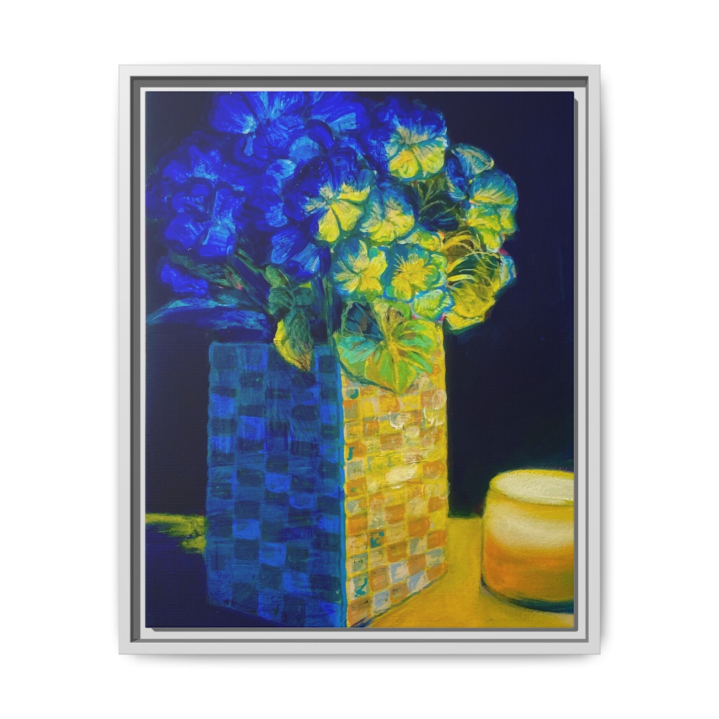 Candlelit Flowers- Canvas