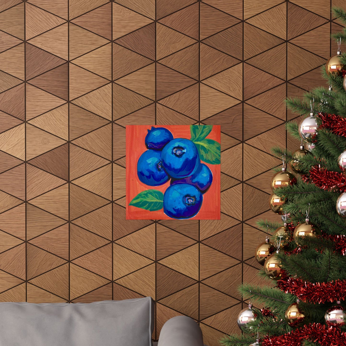 "Blueberries" Poster Print