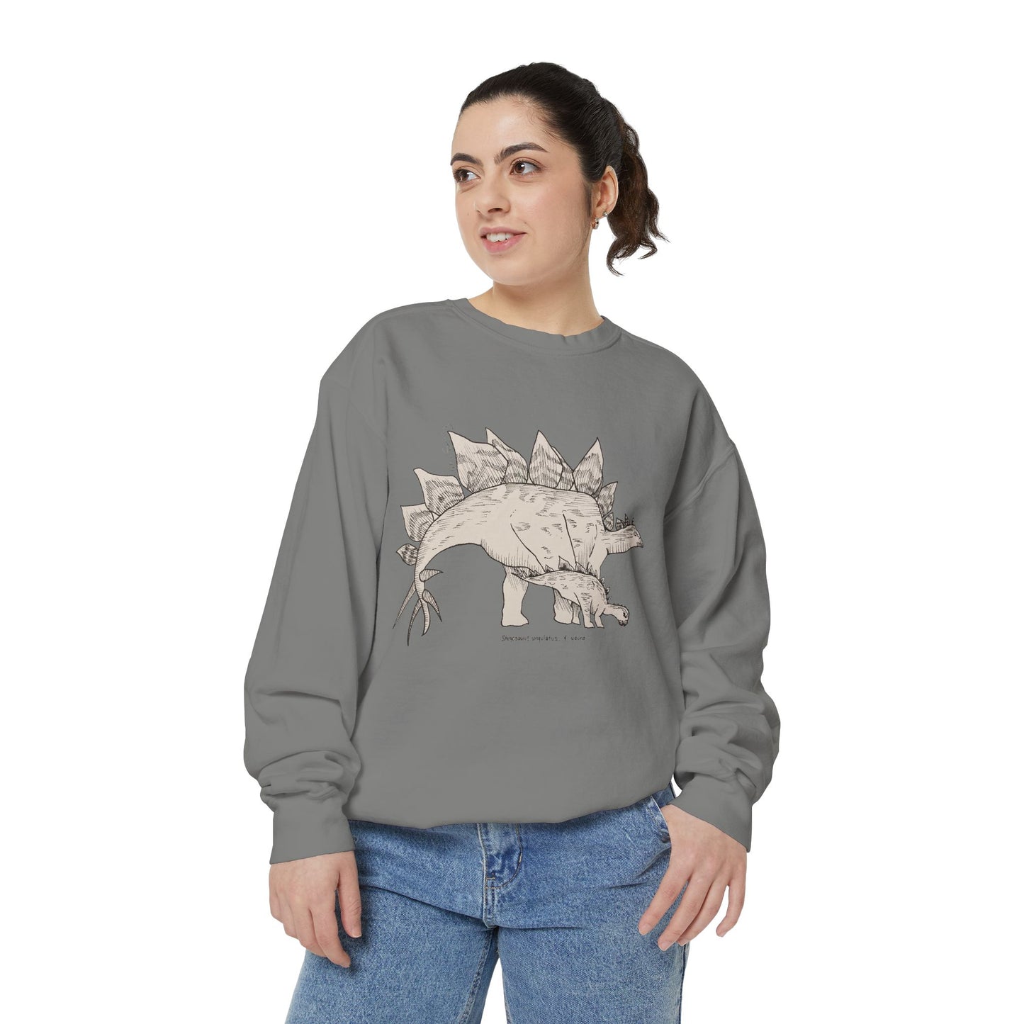 "Stegosaurus Ungulatus & Young" Crewneck - Comfort Colors