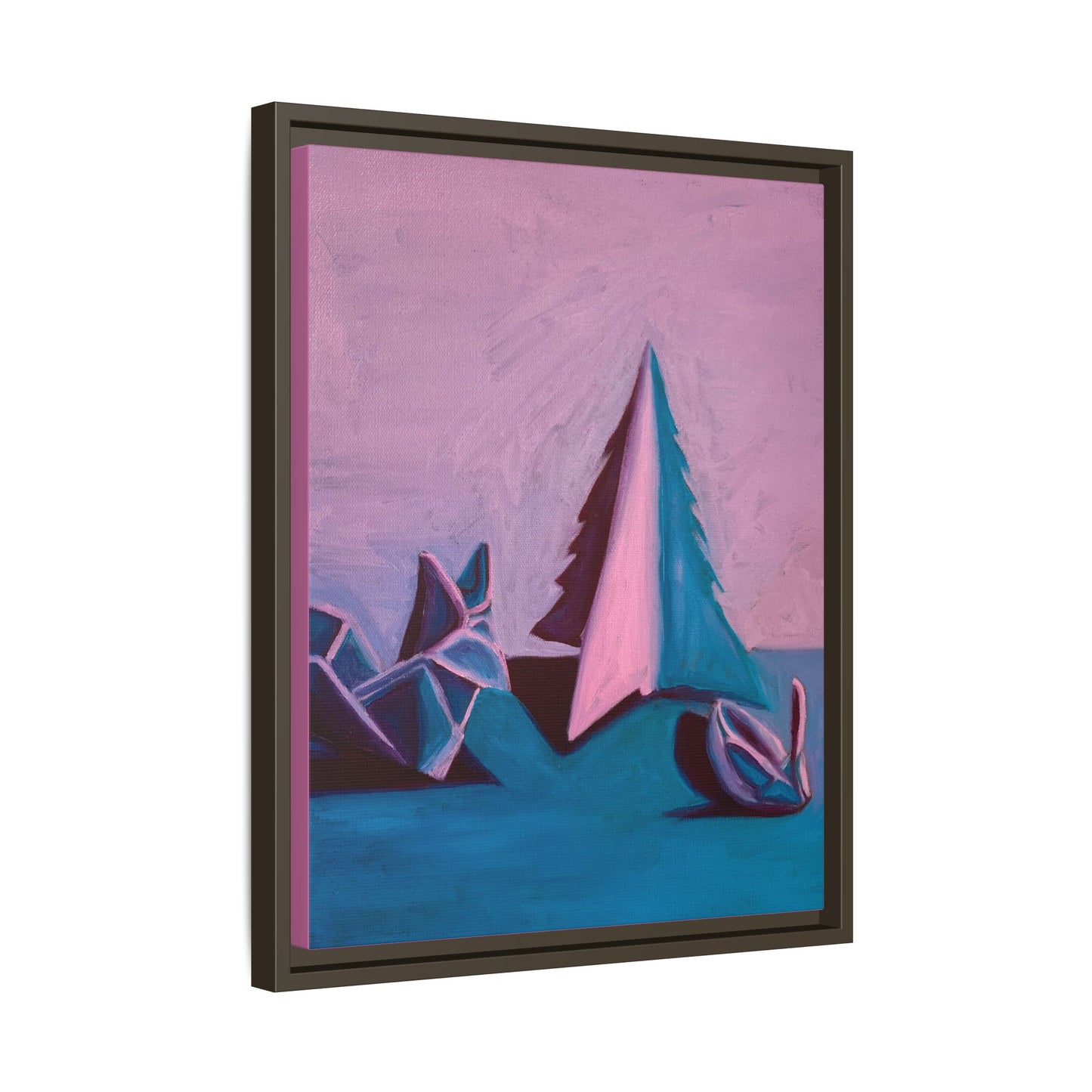 Framed Canvas Art - Paper Animals