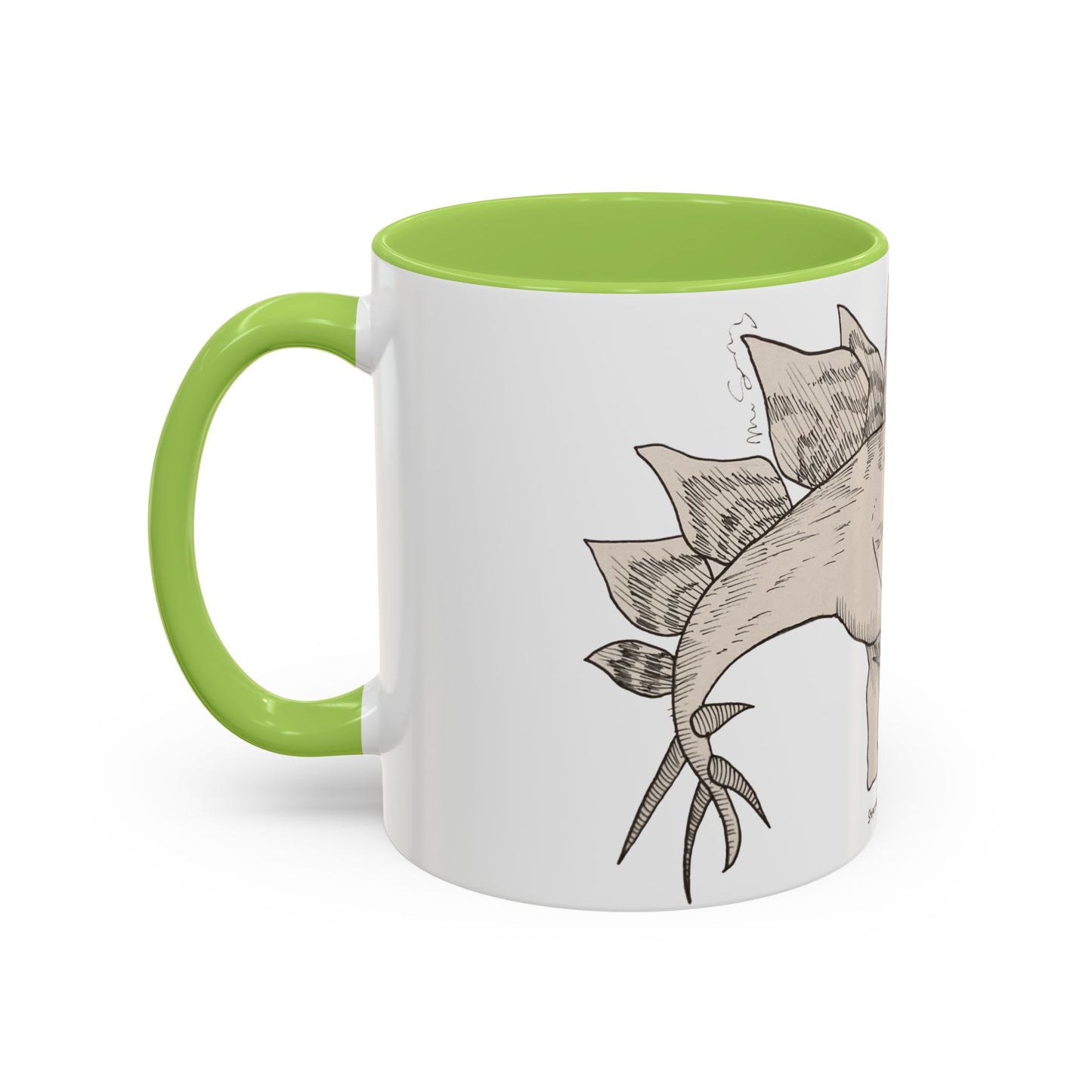"Stegosaurus Ungulatus & Young" Accent Mug