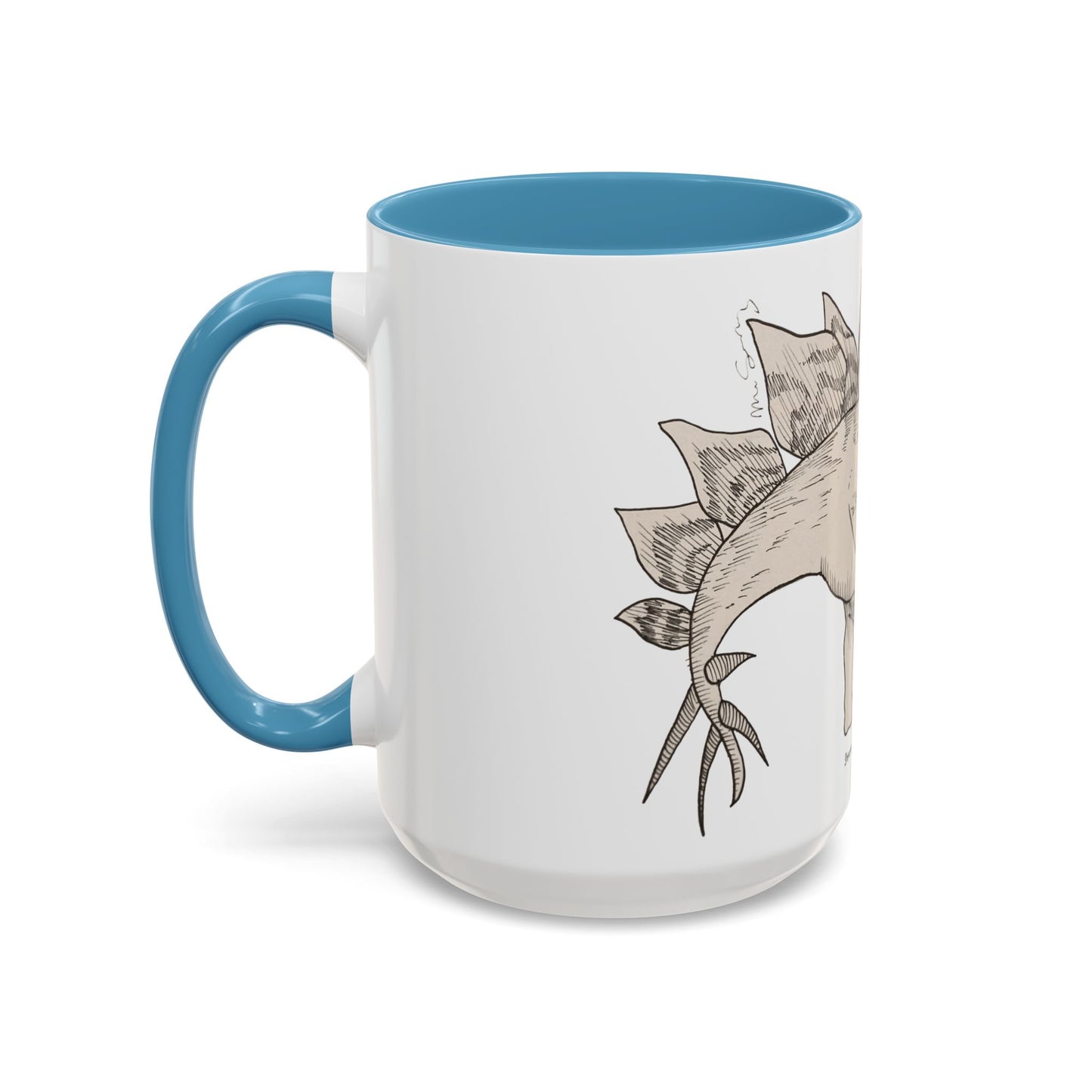 "Stegosaurus Ungulatus & Young" Accent Mug