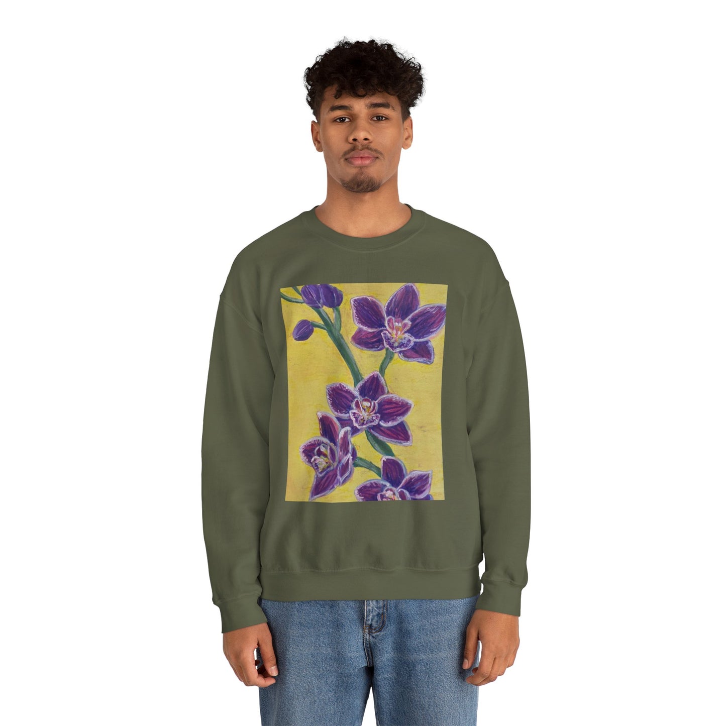 "Orchids" Crewneck - Gildan