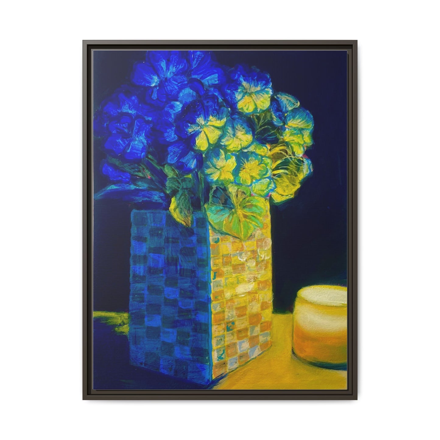 Candlelit Flowers- Canvas