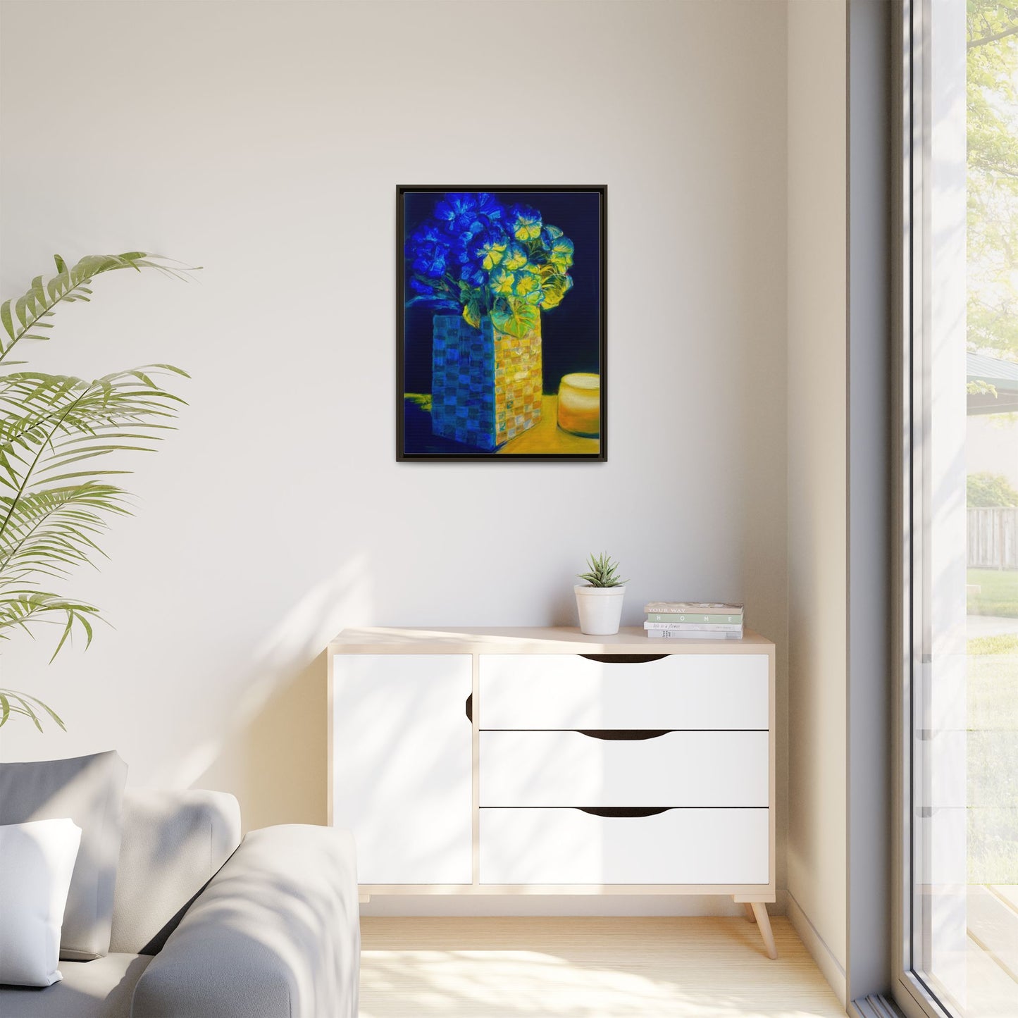 Candlelit Flowers- Canvas