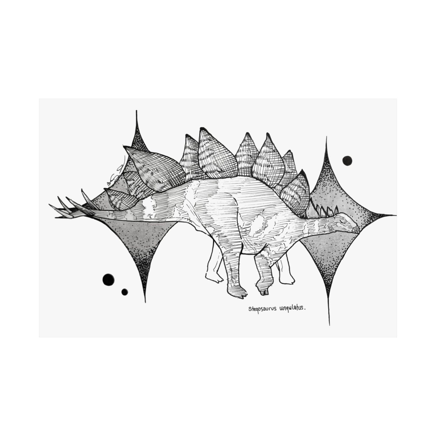 "Stegosaurus Ungulatus" Poster Print