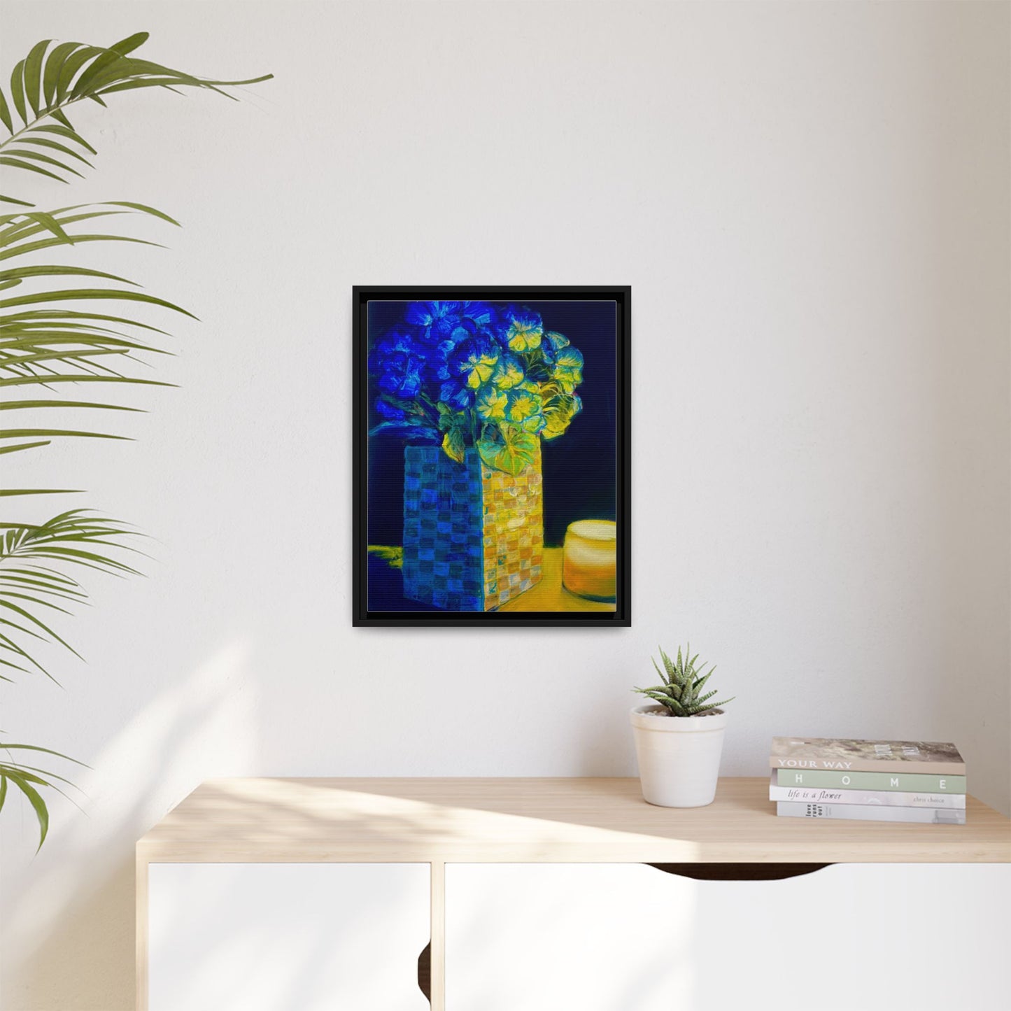 Candlelit Flowers- Canvas