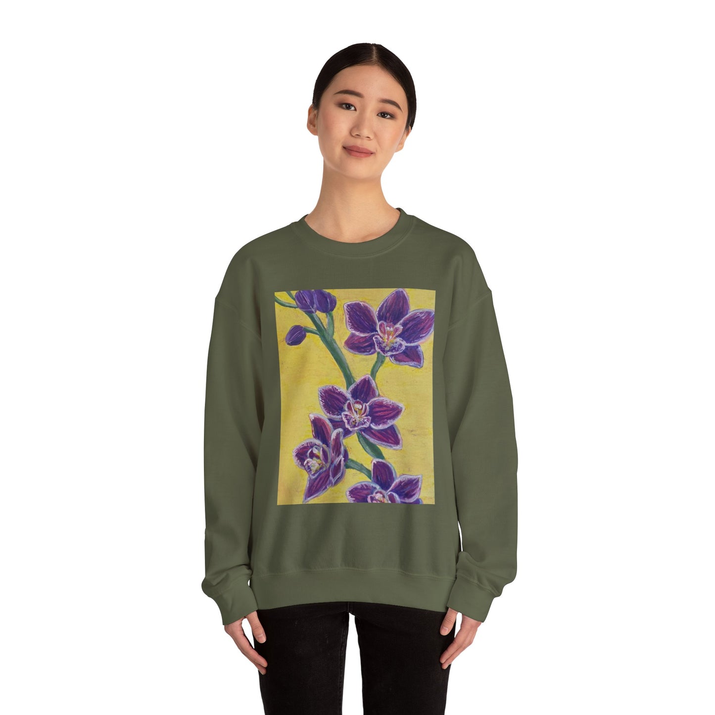 "Orchids" Crewneck - Gildan