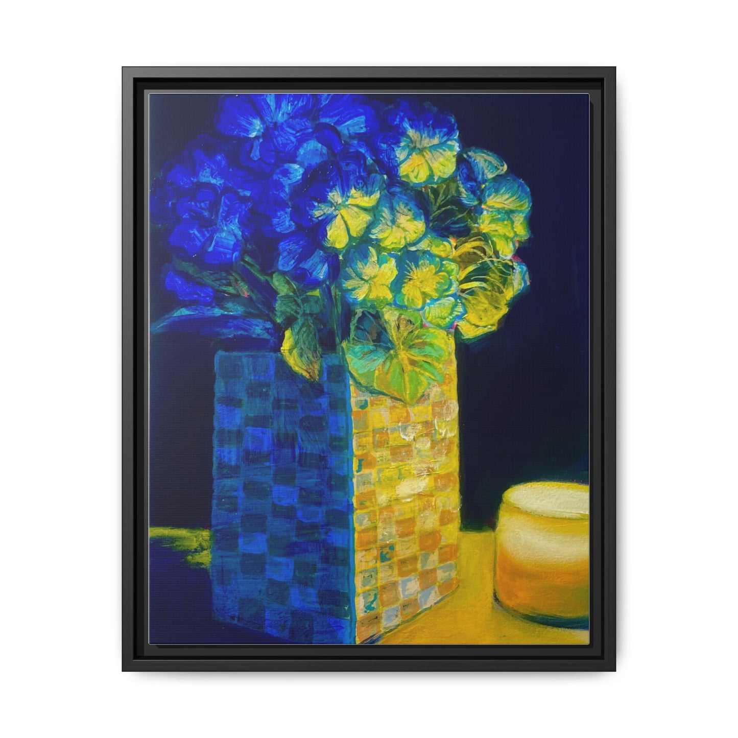 Candlelit Flowers- Canvas