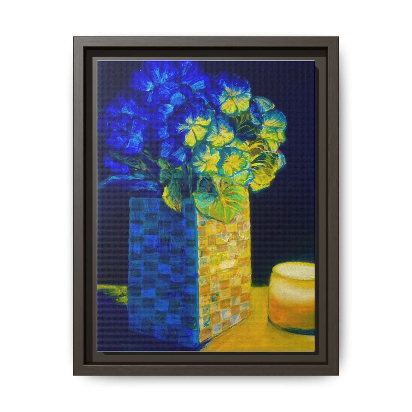 Candlelit Flowers- Canvas