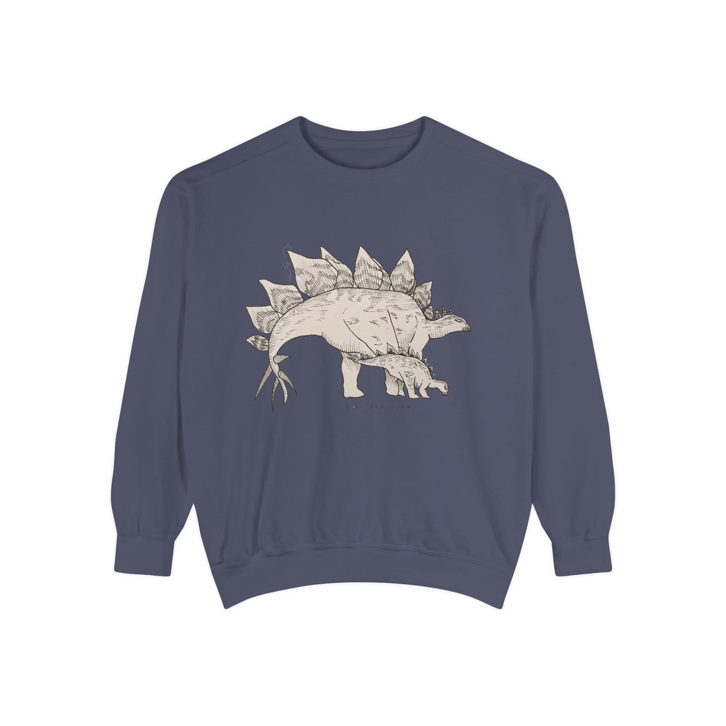 "Stegosaurus Ungulatus & Young" Crewneck - Comfort Colors