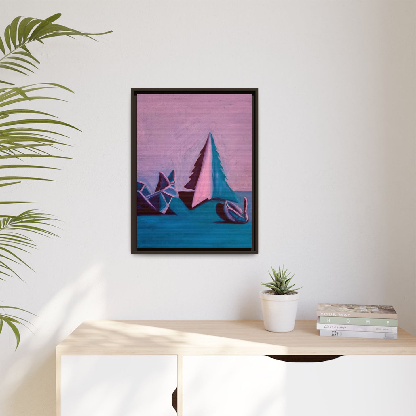 Framed Canvas Art - Paper Animals