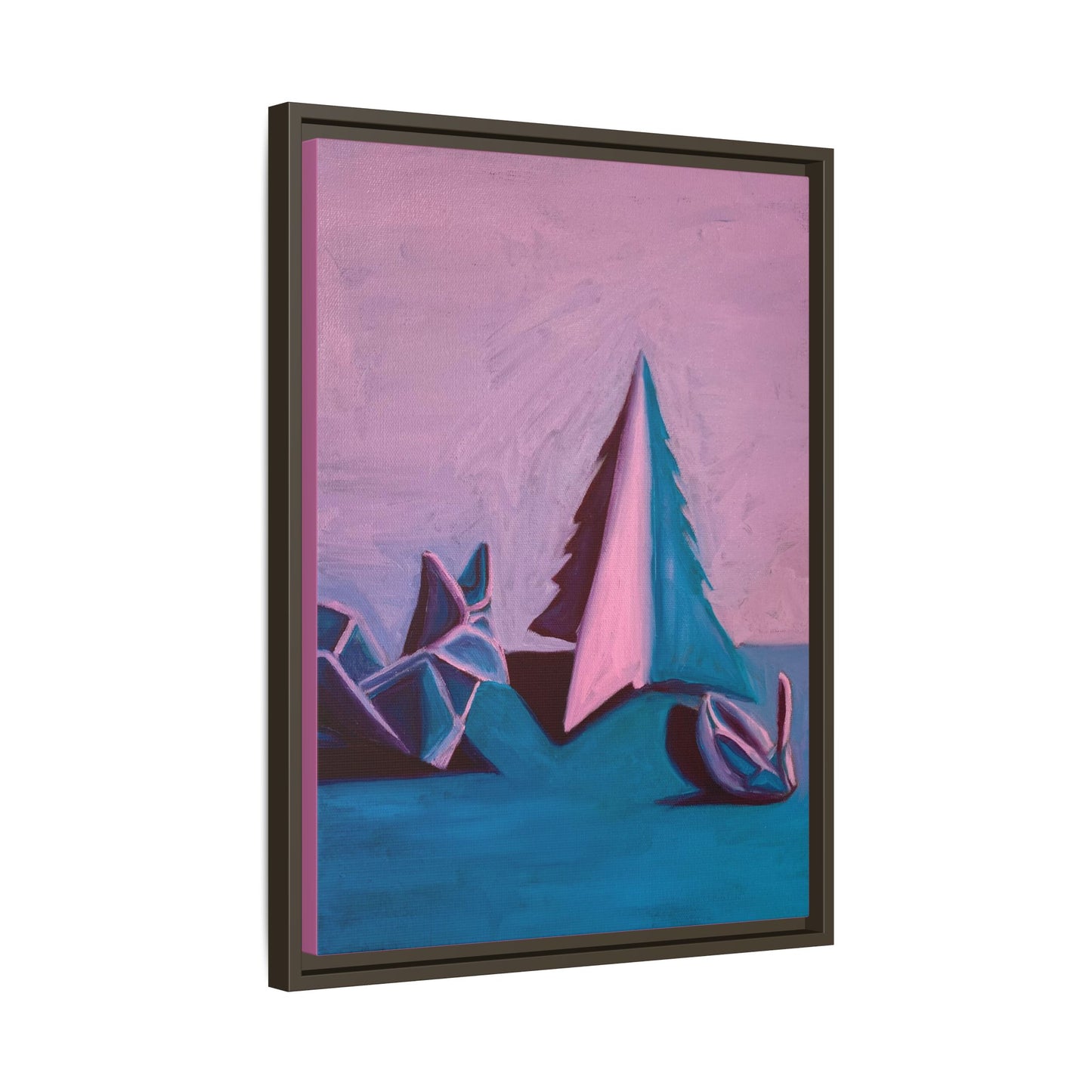 Framed Canvas Art - Paper Animals