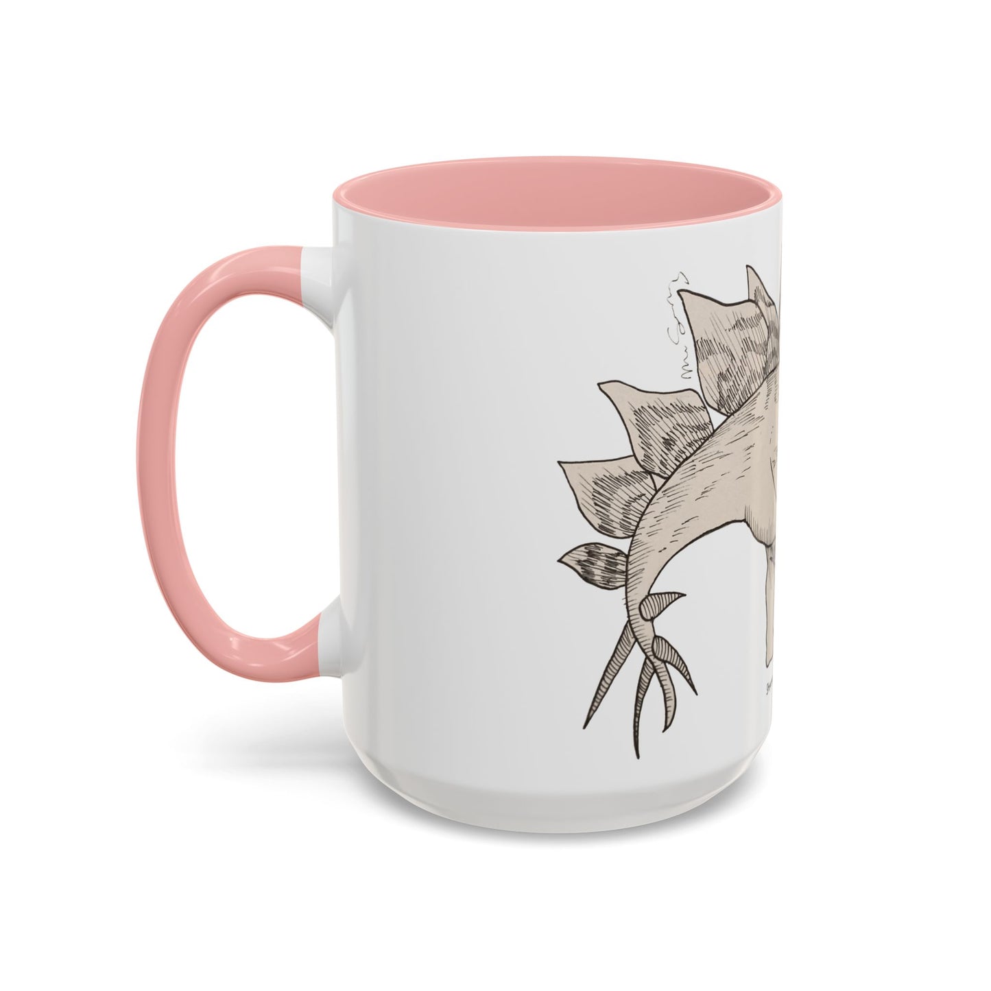 "Stegosaurus Ungulatus & Young" Accent Mug