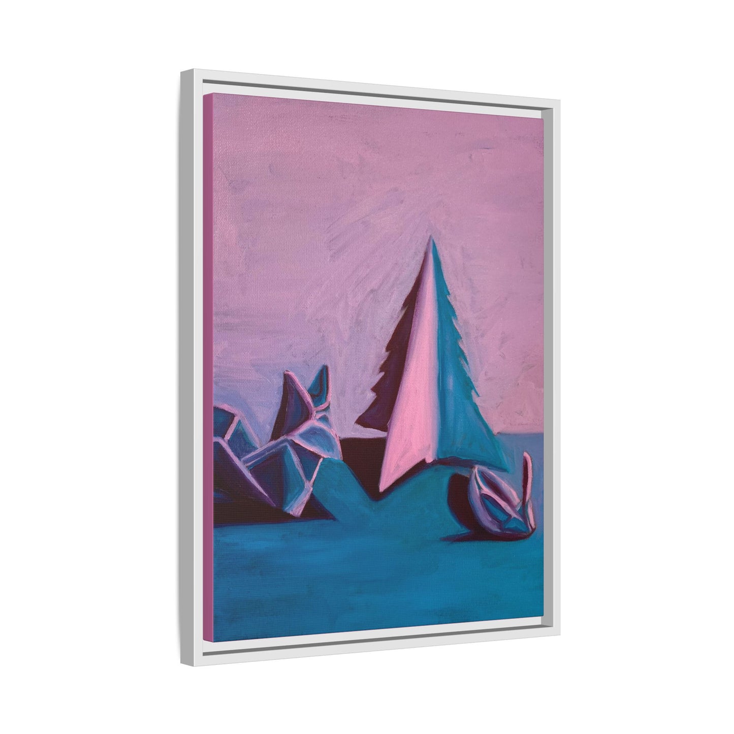 Framed Canvas Art - Paper Animals