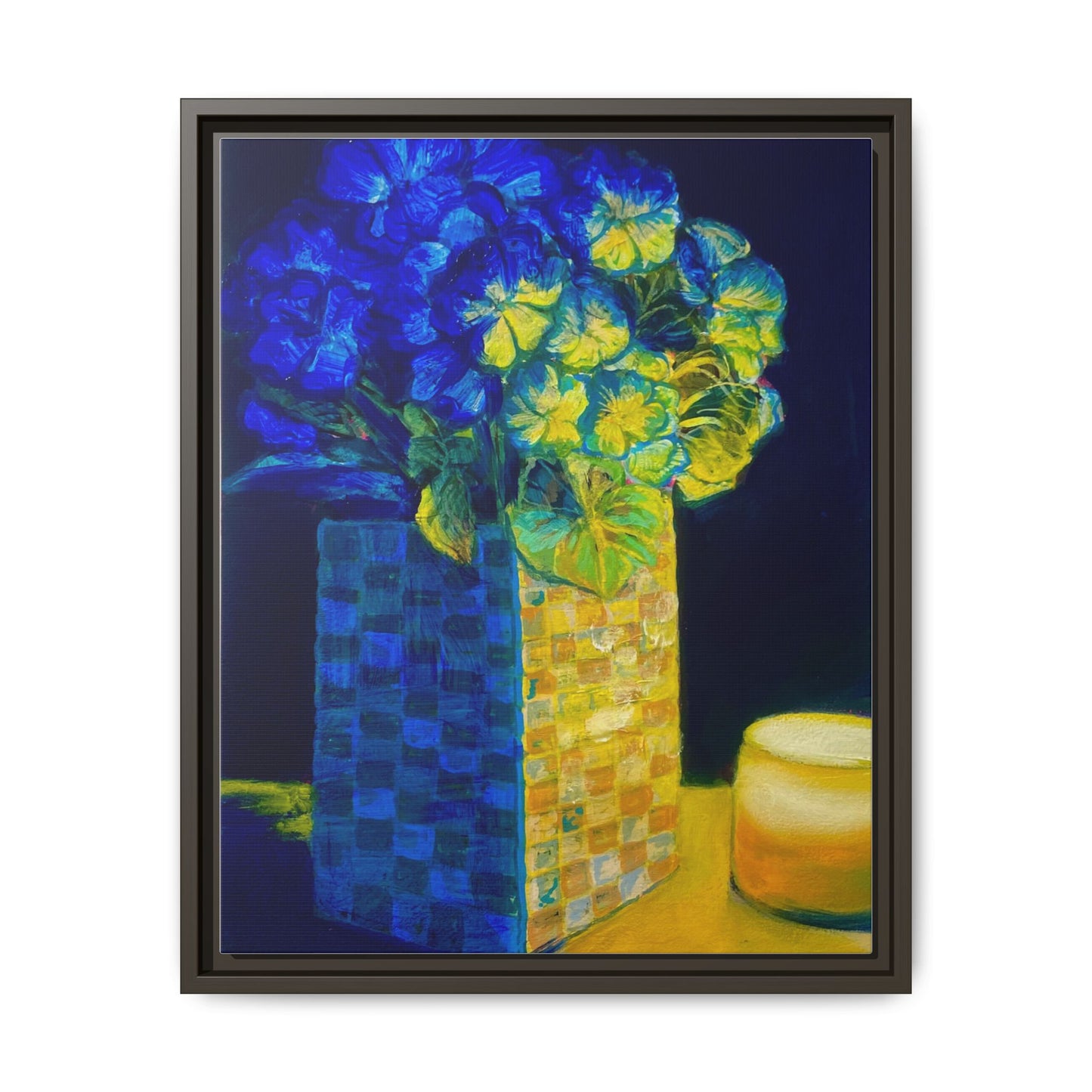 Candlelit Flowers- Canvas
