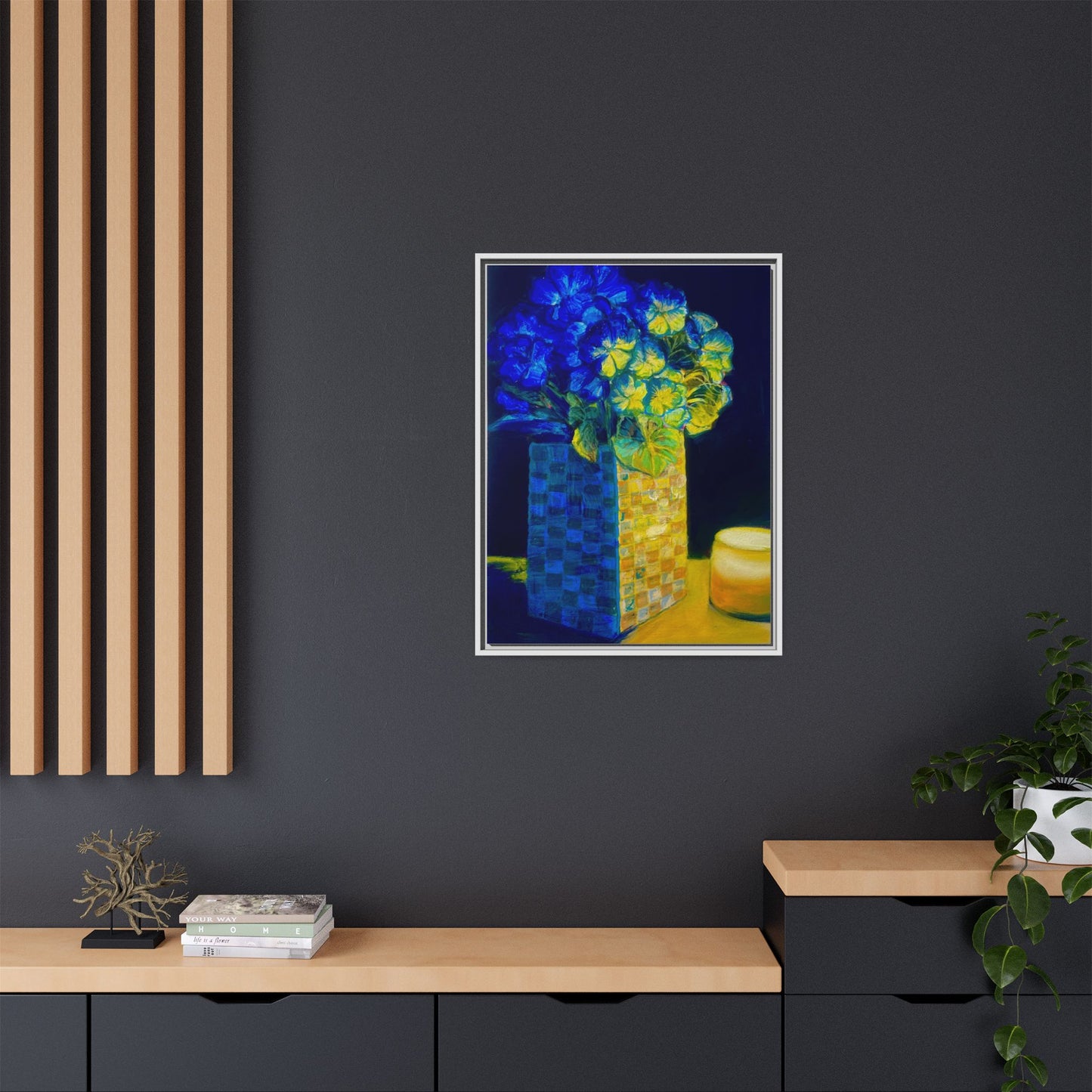 Candlelit Flowers- Canvas