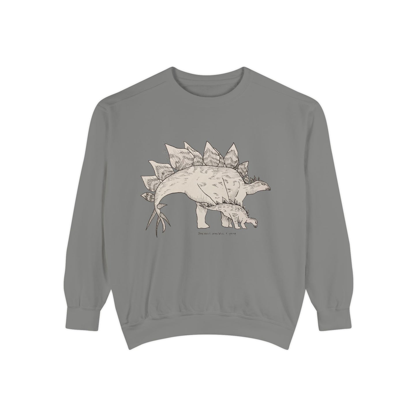 "Stegosaurus Ungulatus & Young" Crewneck - Comfort Colors