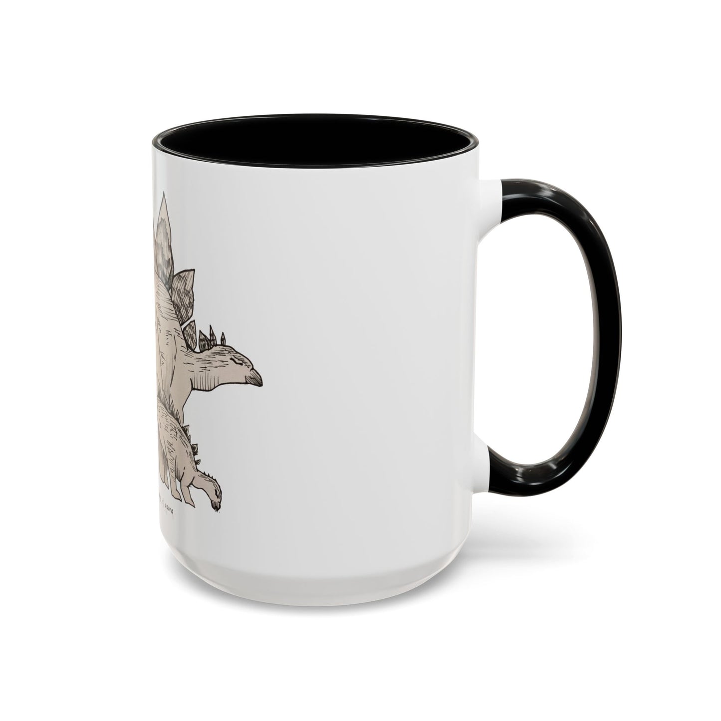 "Stegosaurus Ungulatus & Young" Accent Mug