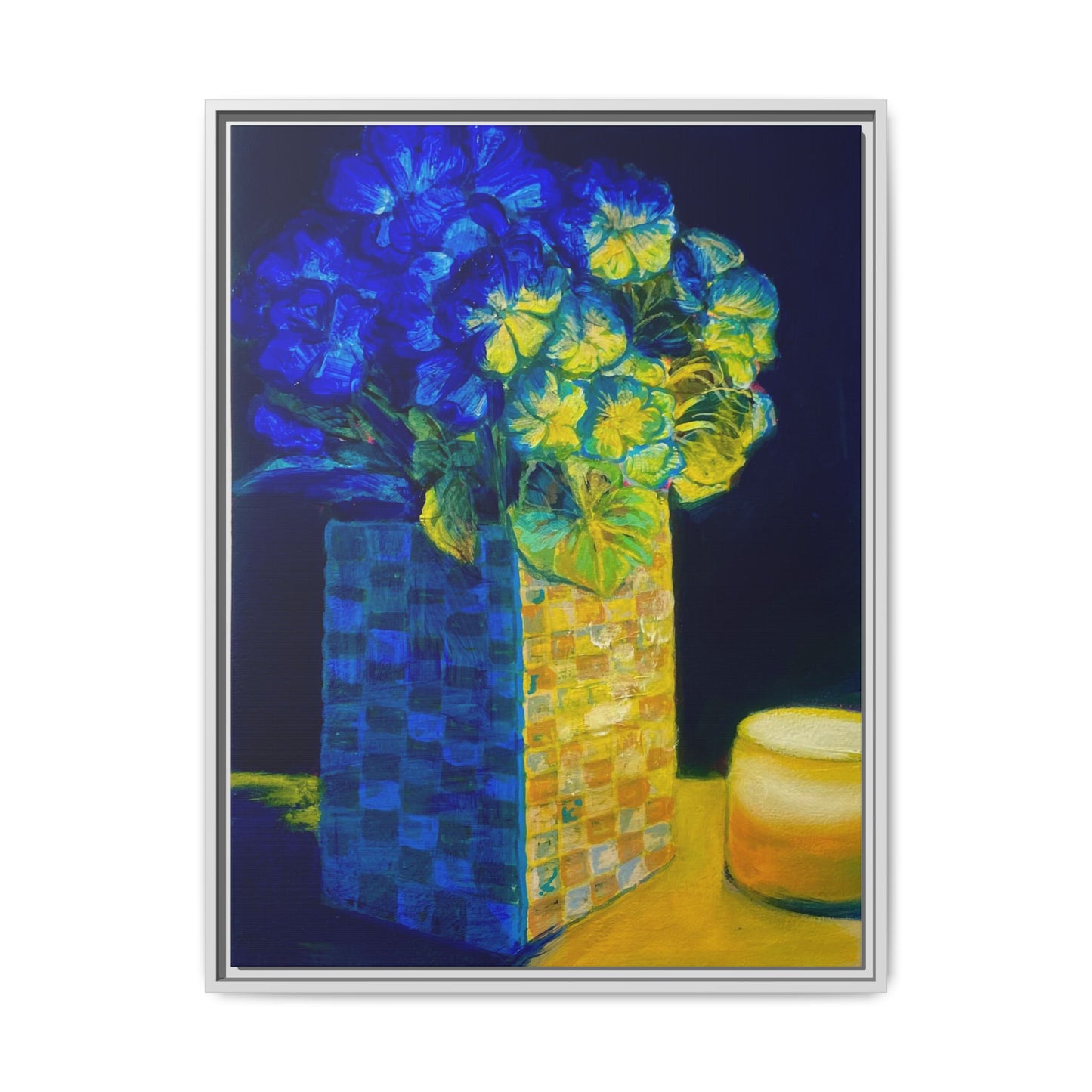 Candlelit Flowers- Canvas
