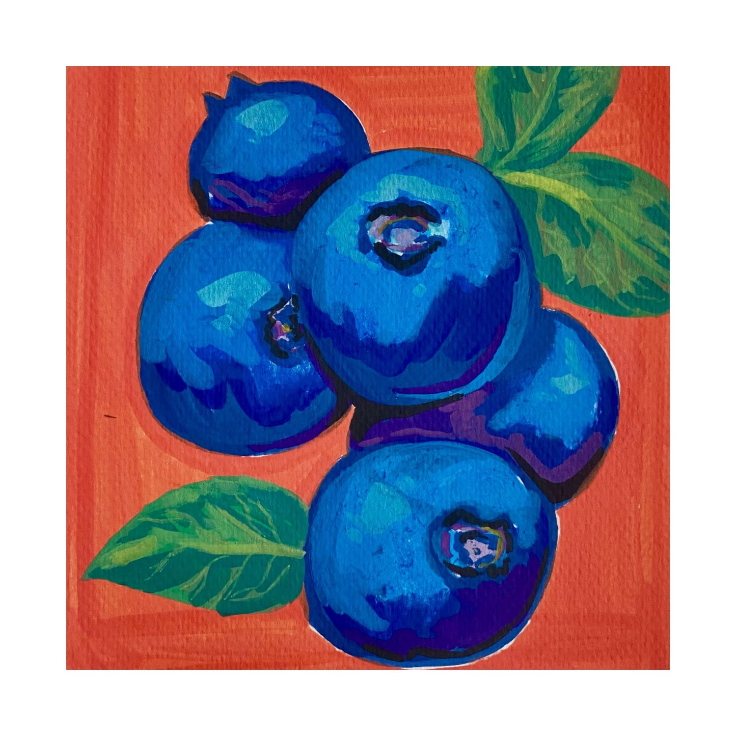 "Blueberries" Poster Print