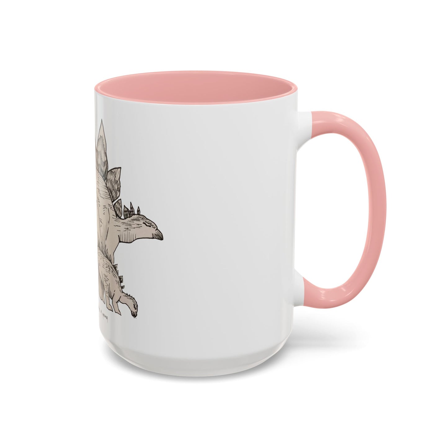 "Stegosaurus Ungulatus & Young" Accent Mug