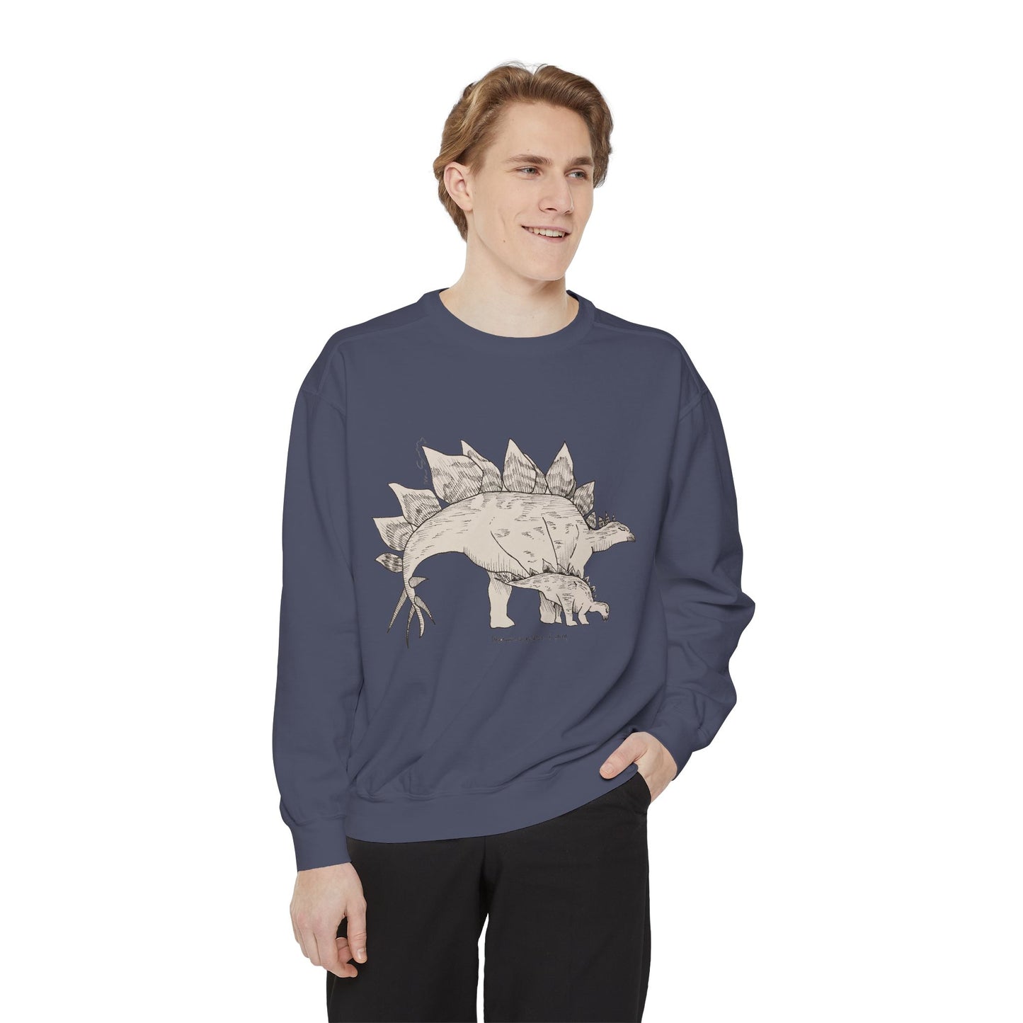 "Stegosaurus Ungulatus & Young" Crewneck - Comfort Colors