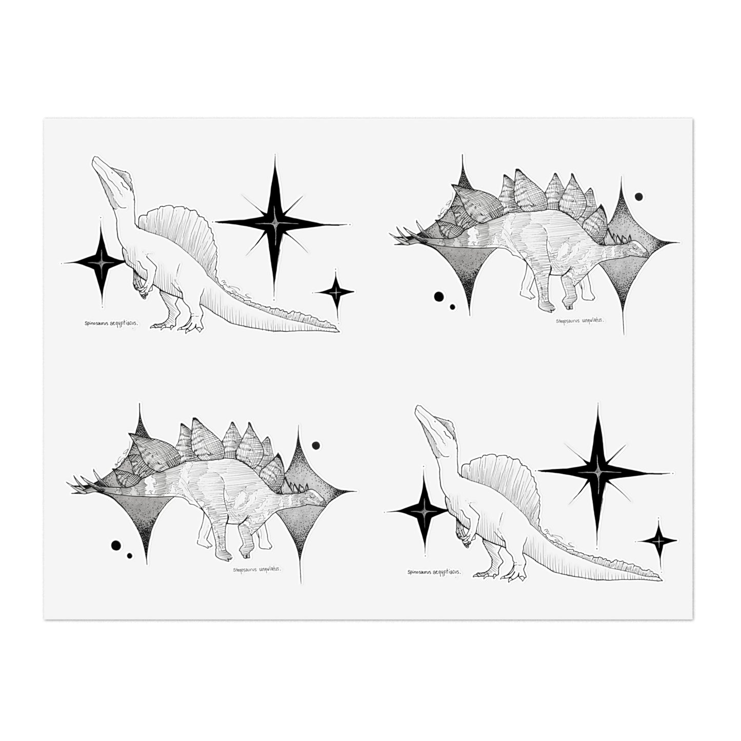 Dinosaur Sticker Sheet