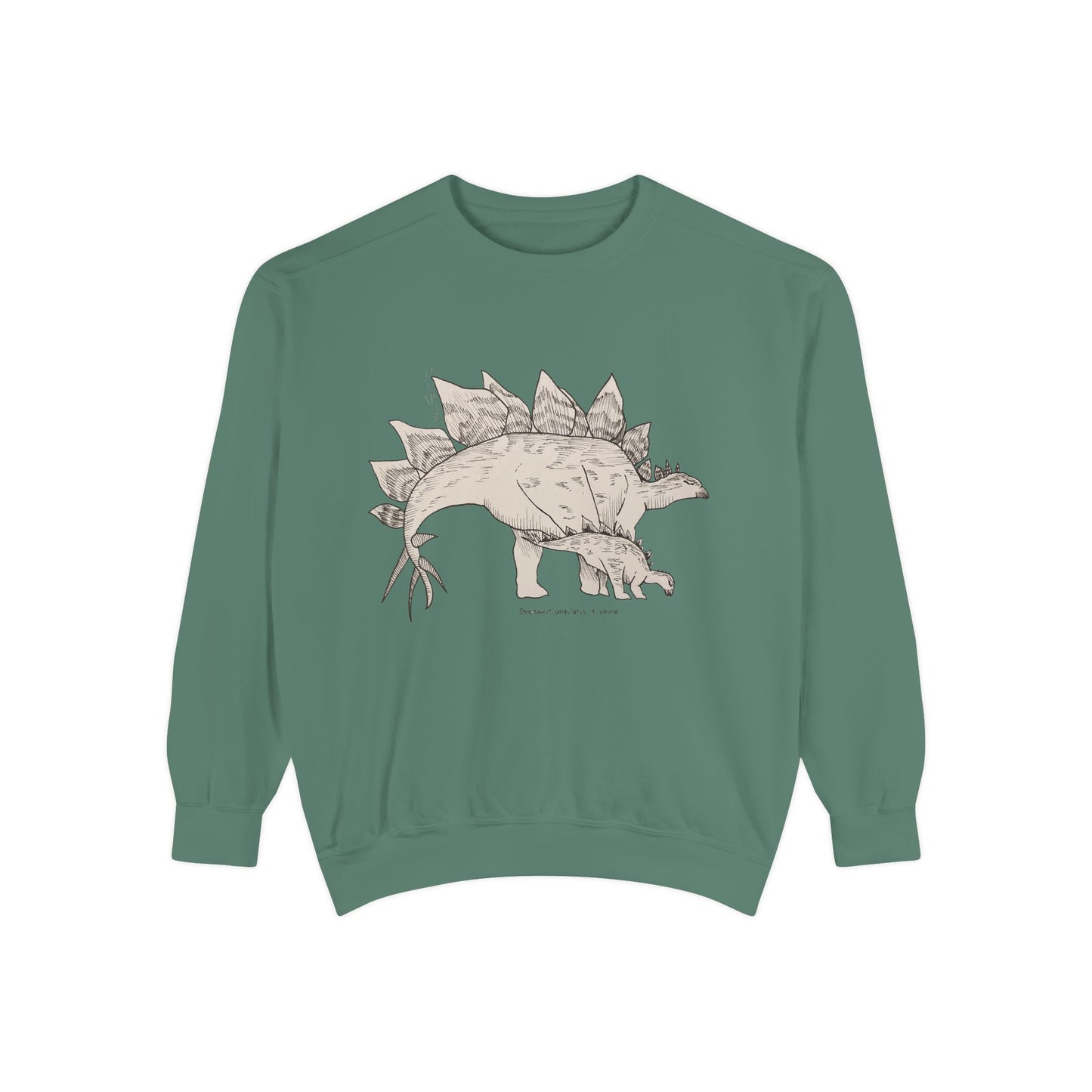"Stegosaurus Ungulatus & Young" Crewneck - Comfort Colors