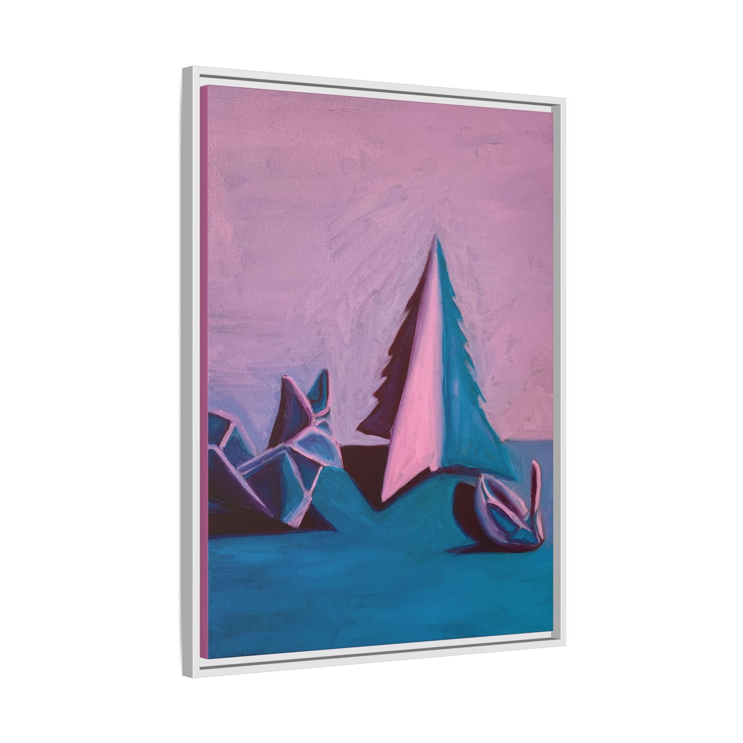 Framed Canvas Art - Paper Animals