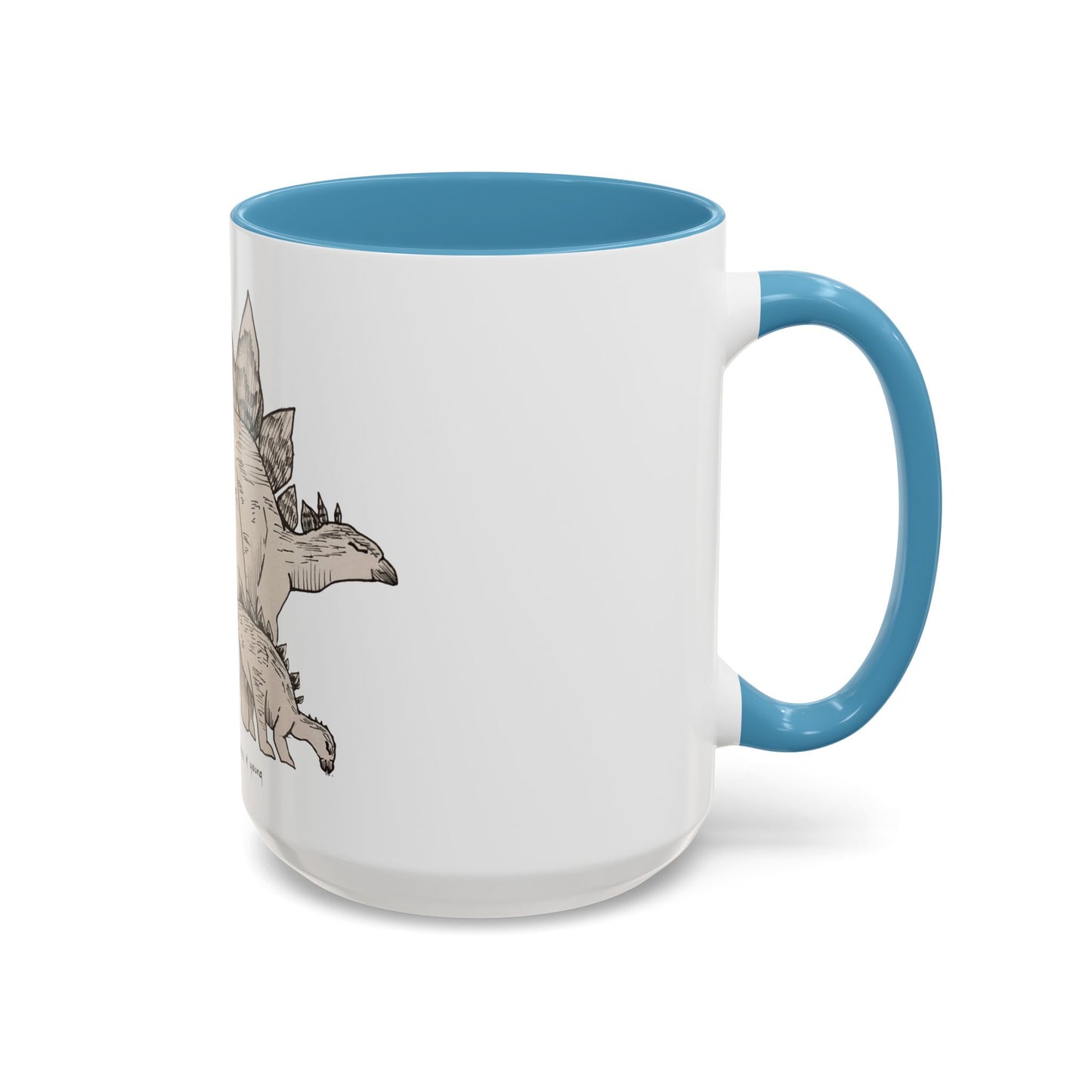 "Stegosaurus Ungulatus & Young" Accent Mug
