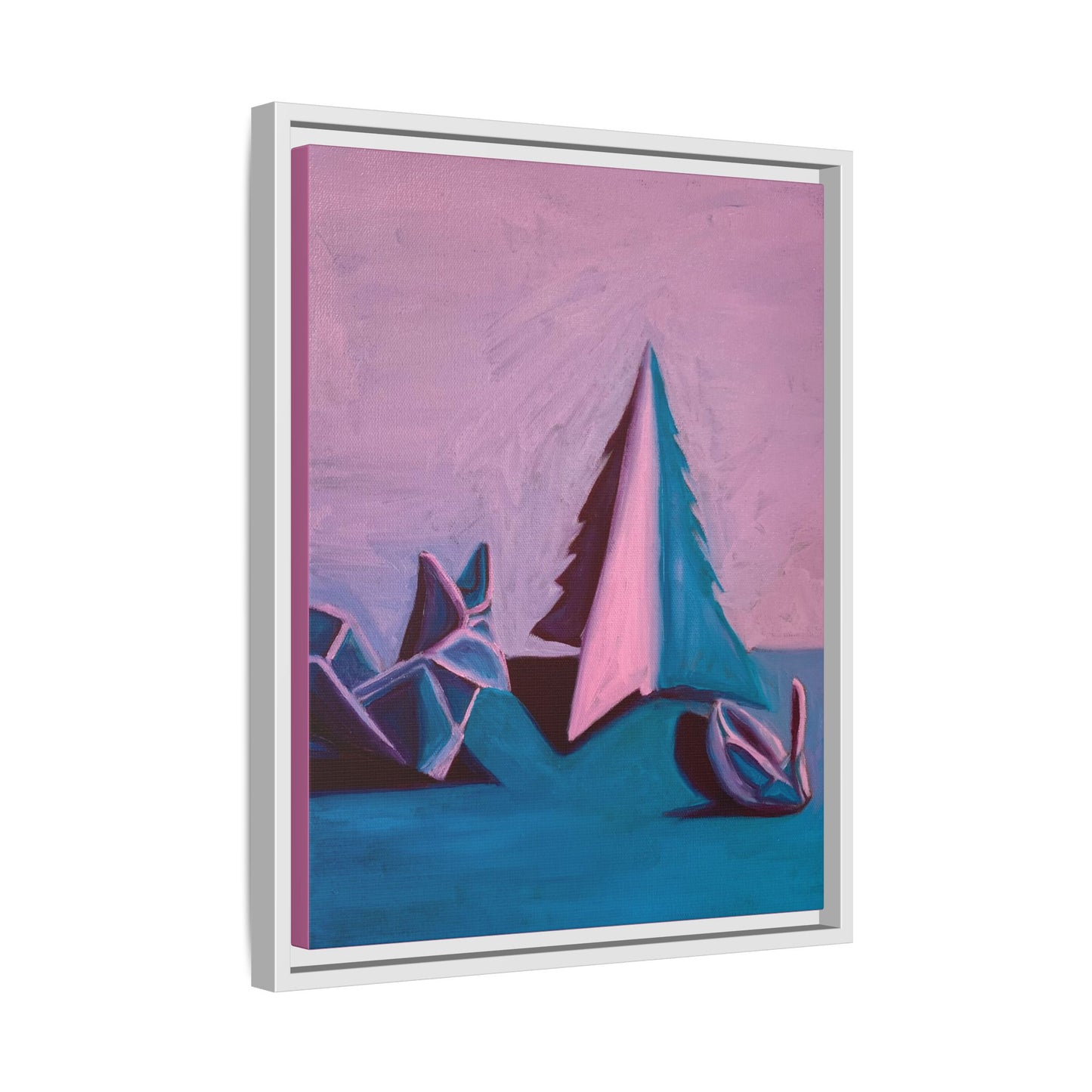 Framed Canvas Art - Paper Animals