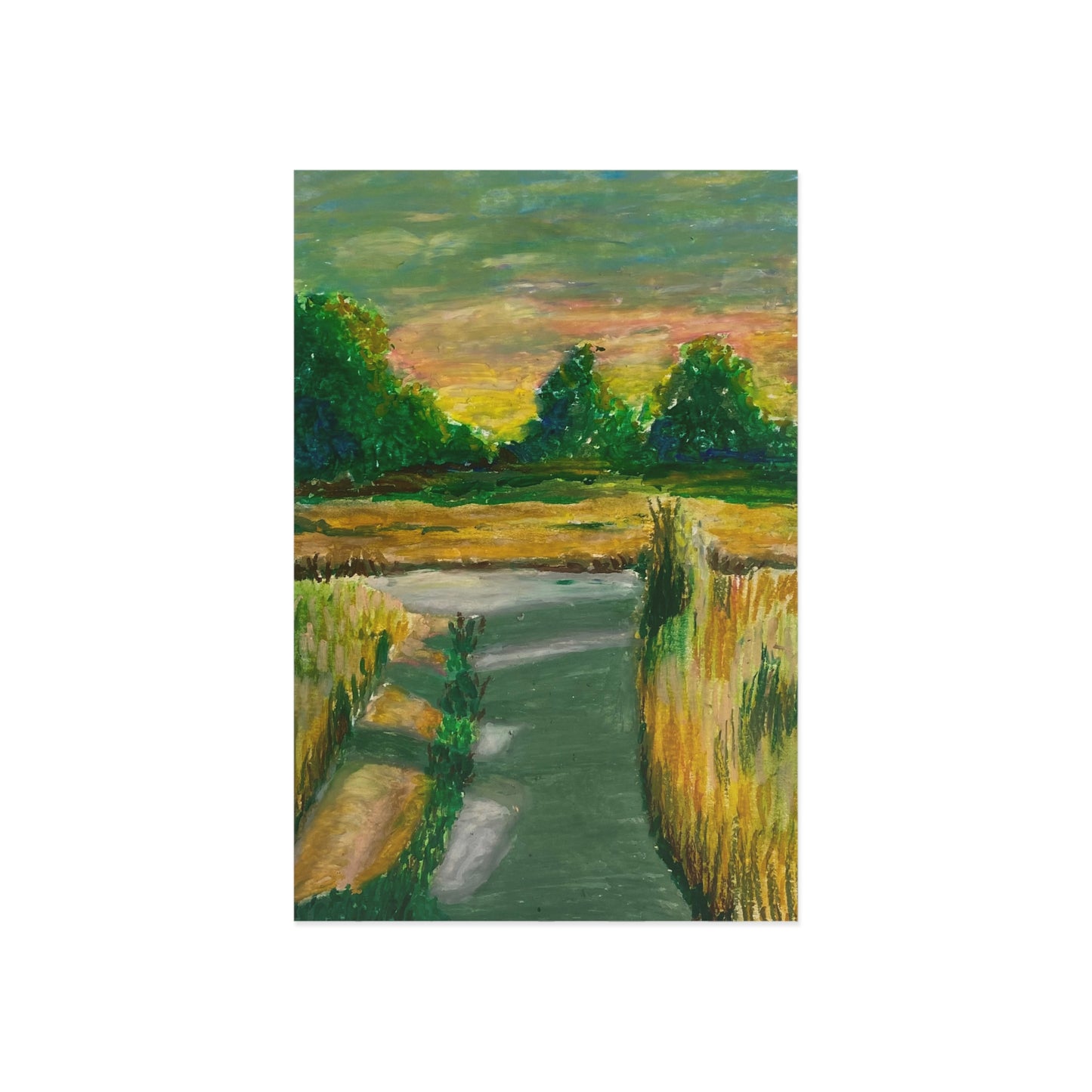 "Country Roads" Postcard