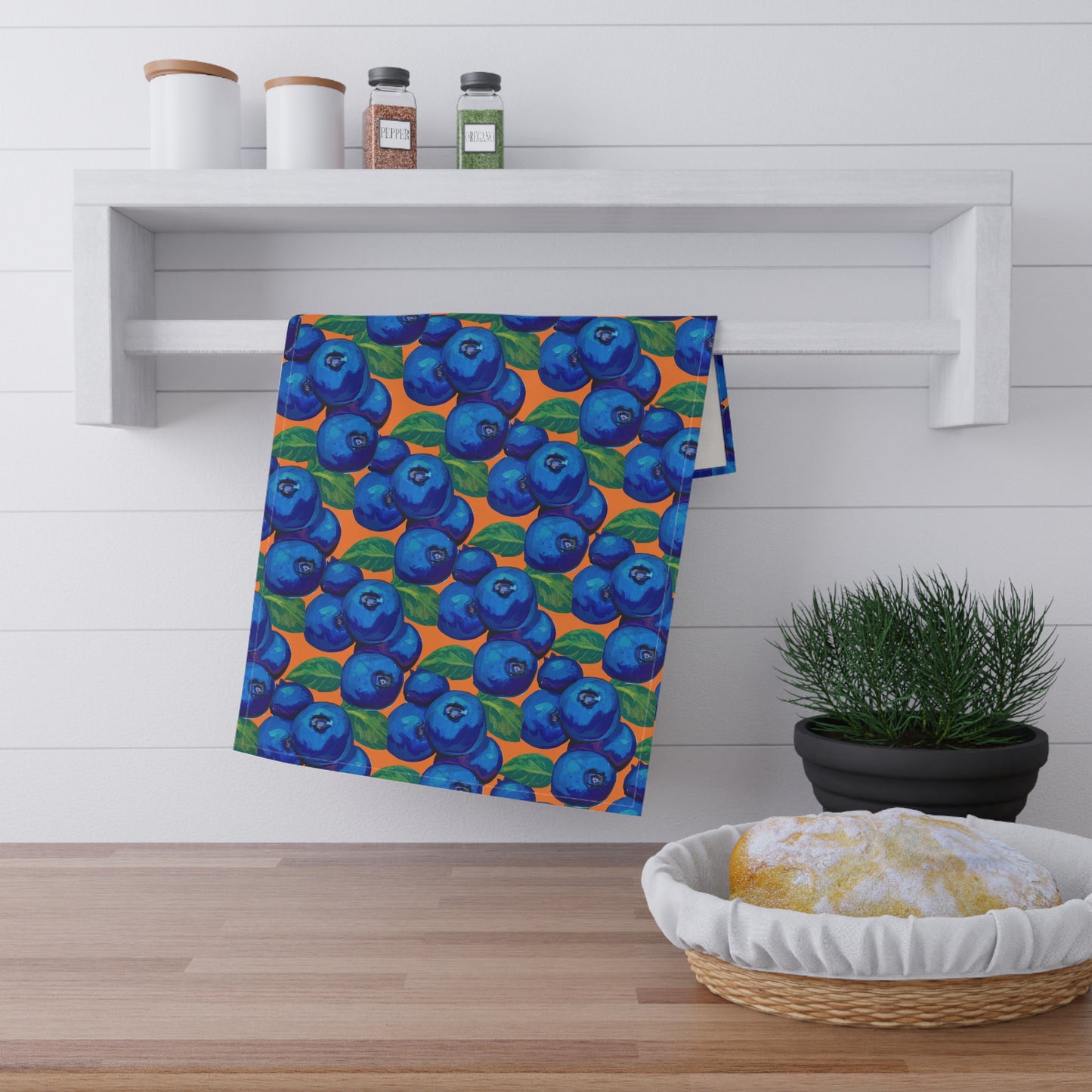 "Blueberries" Tea Towel