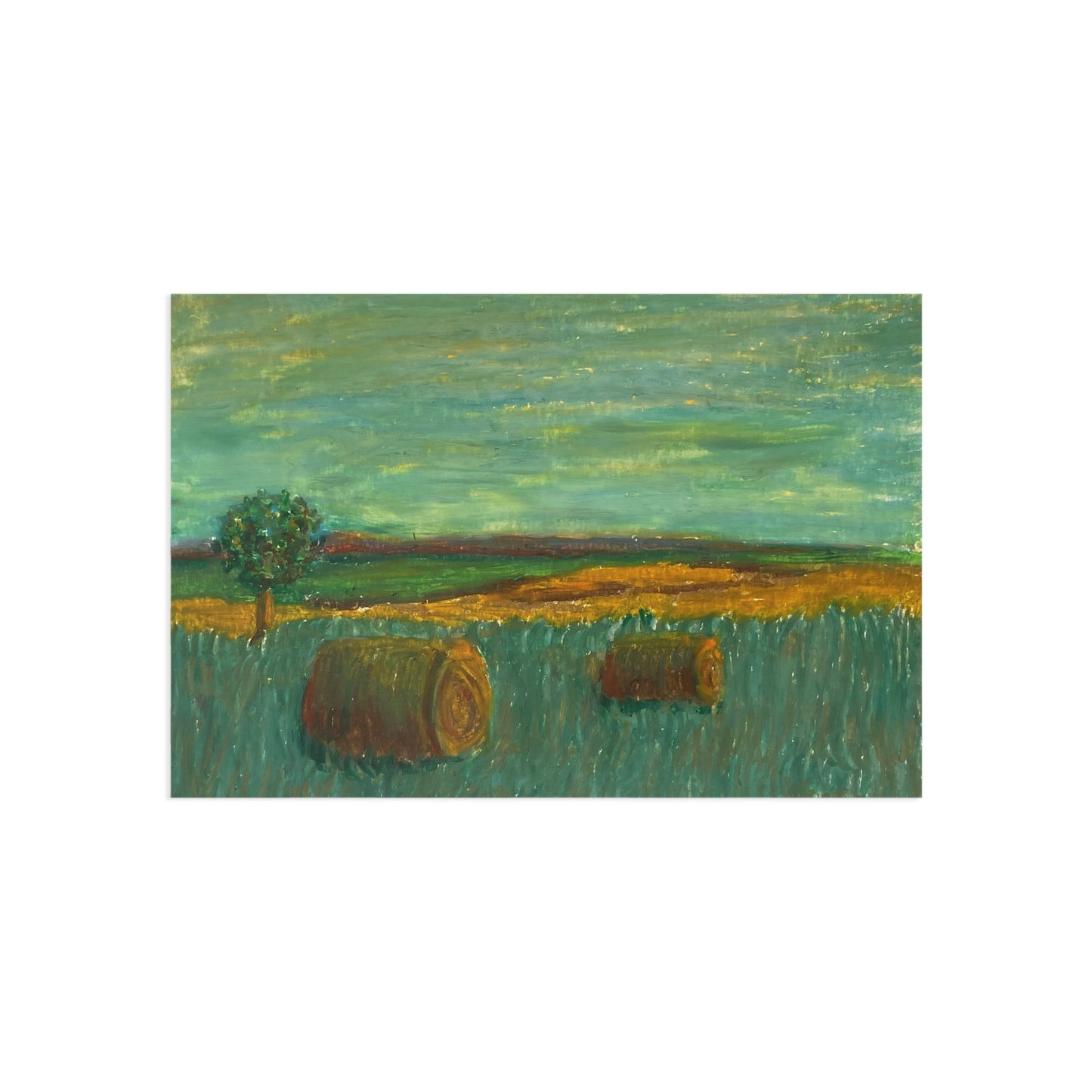 "Rolling Hills" Postcard