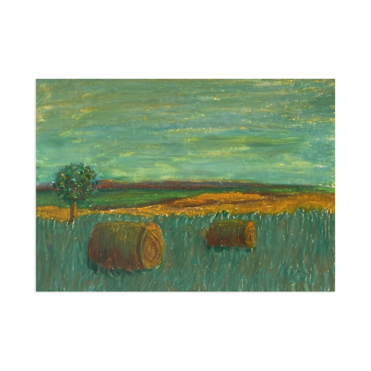 "Rolling Hills" Postcard