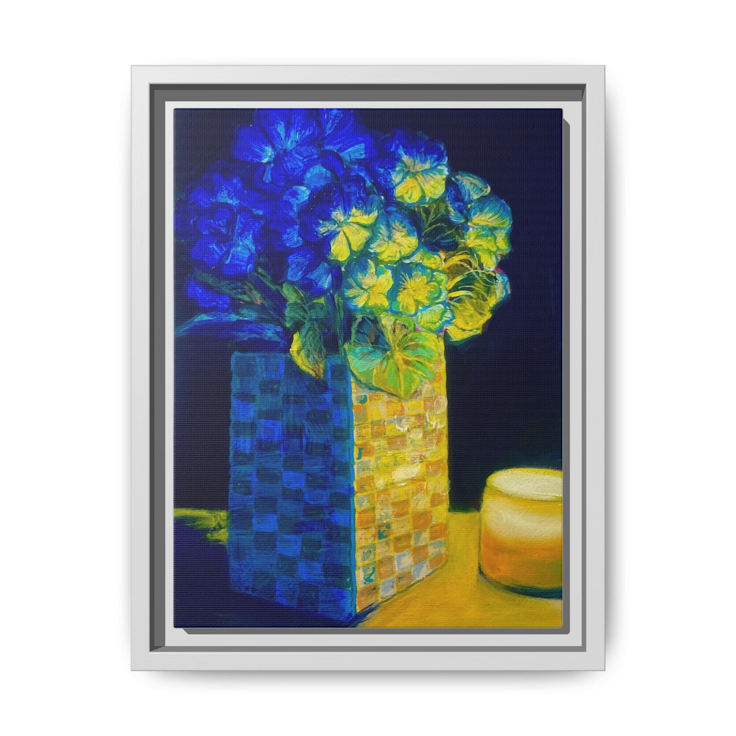 Candlelit Flowers- Canvas