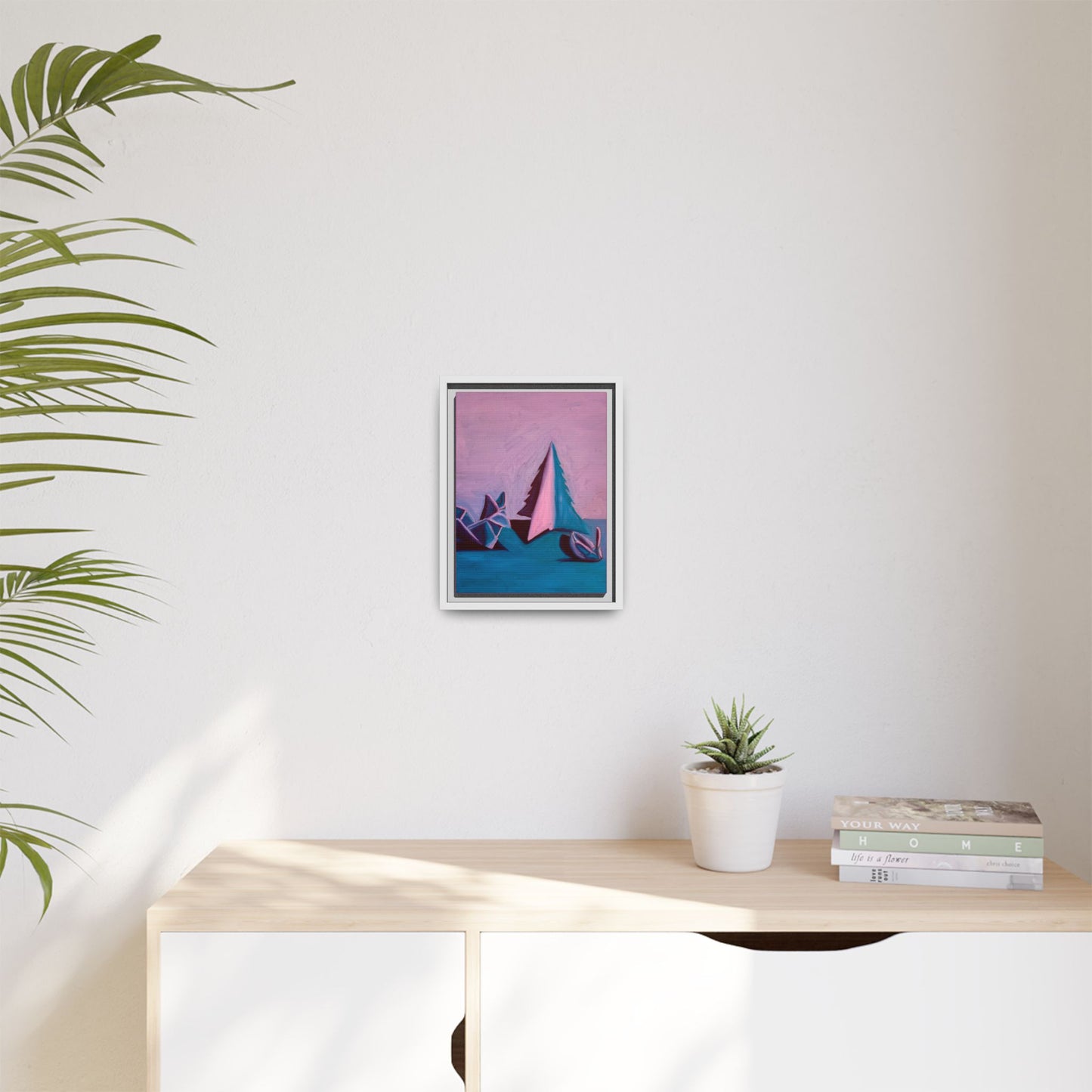 Framed Canvas Art - Paper Animals