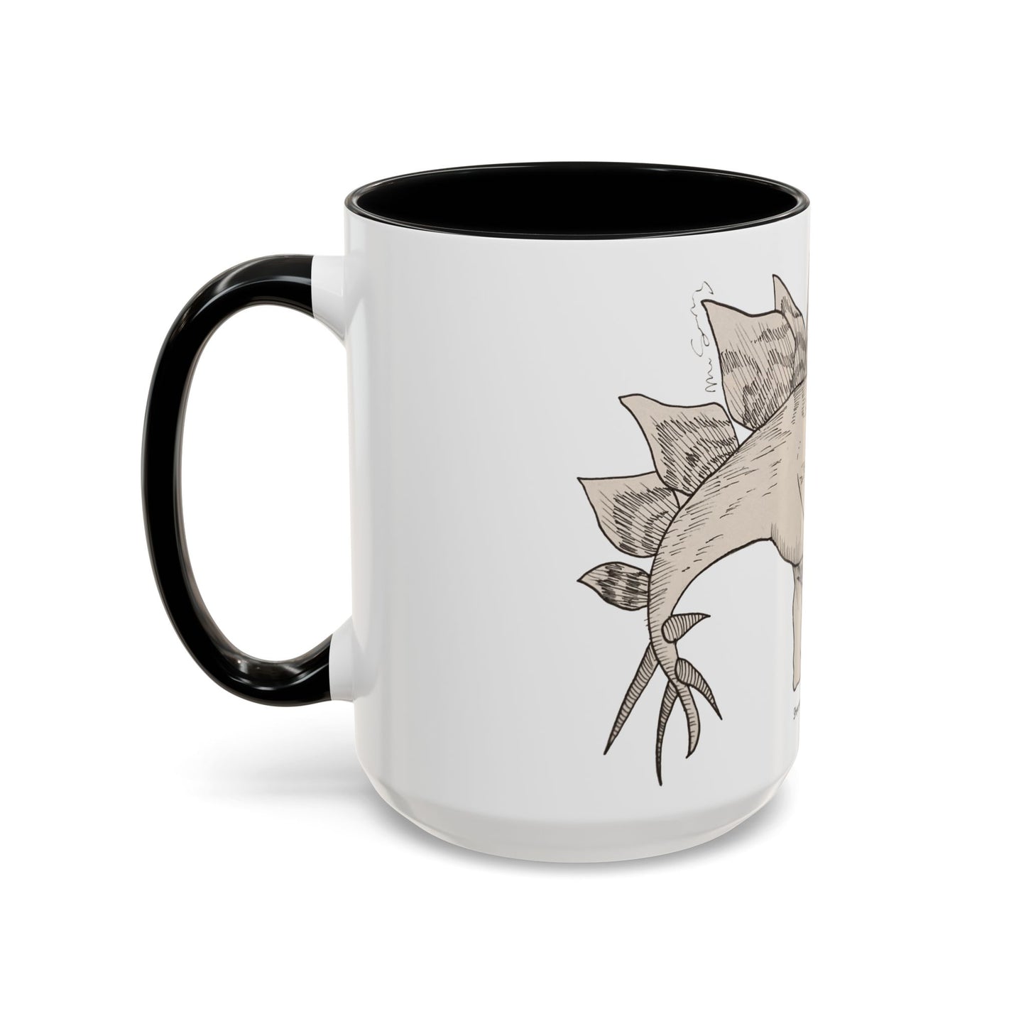 "Stegosaurus Ungulatus & Young" Accent Mug
