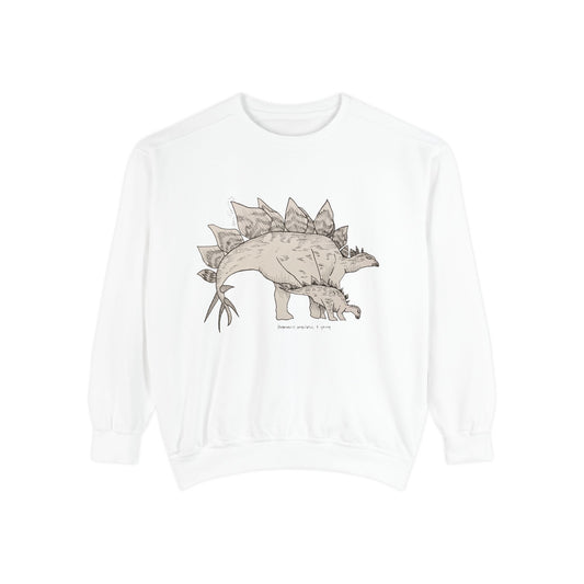 "Stegosaurus Ungulatus & Young" Crewneck - Comfort Colors