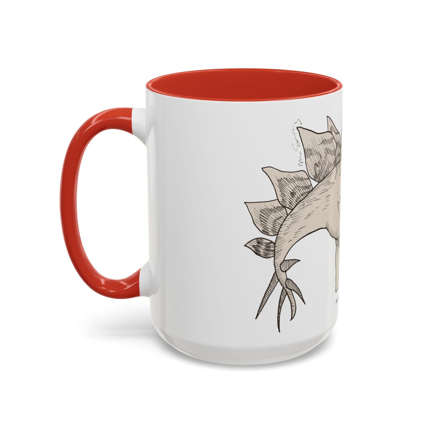"Stegosaurus Ungulatus & Young" Accent Mug