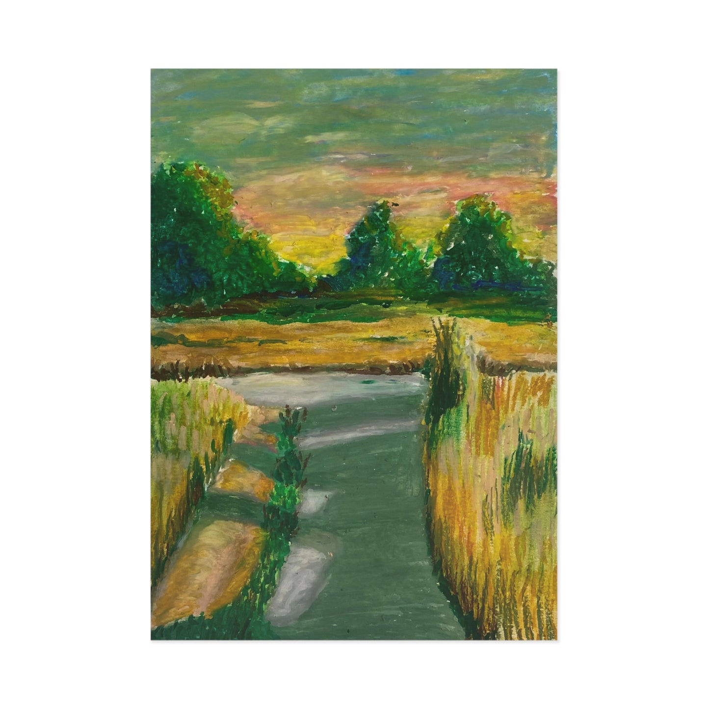 "Country Roads" Postcard